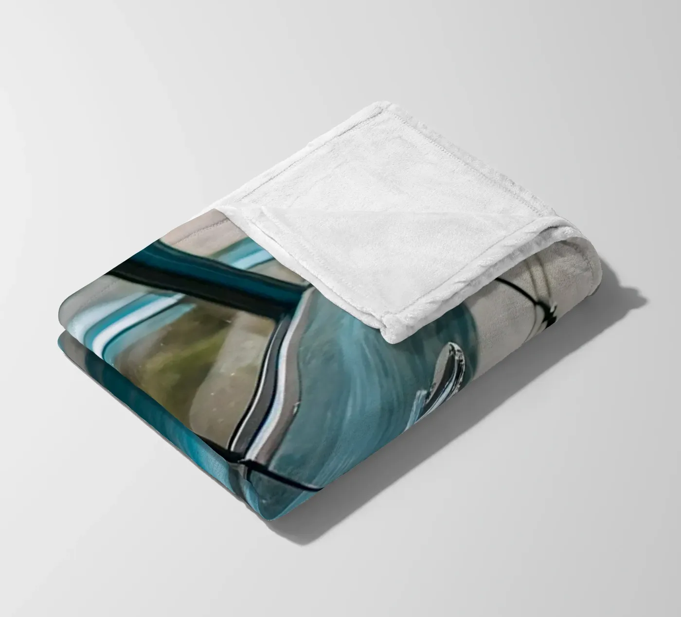 Blauer Oldtimer Fleecedecke von CAR EDITION
