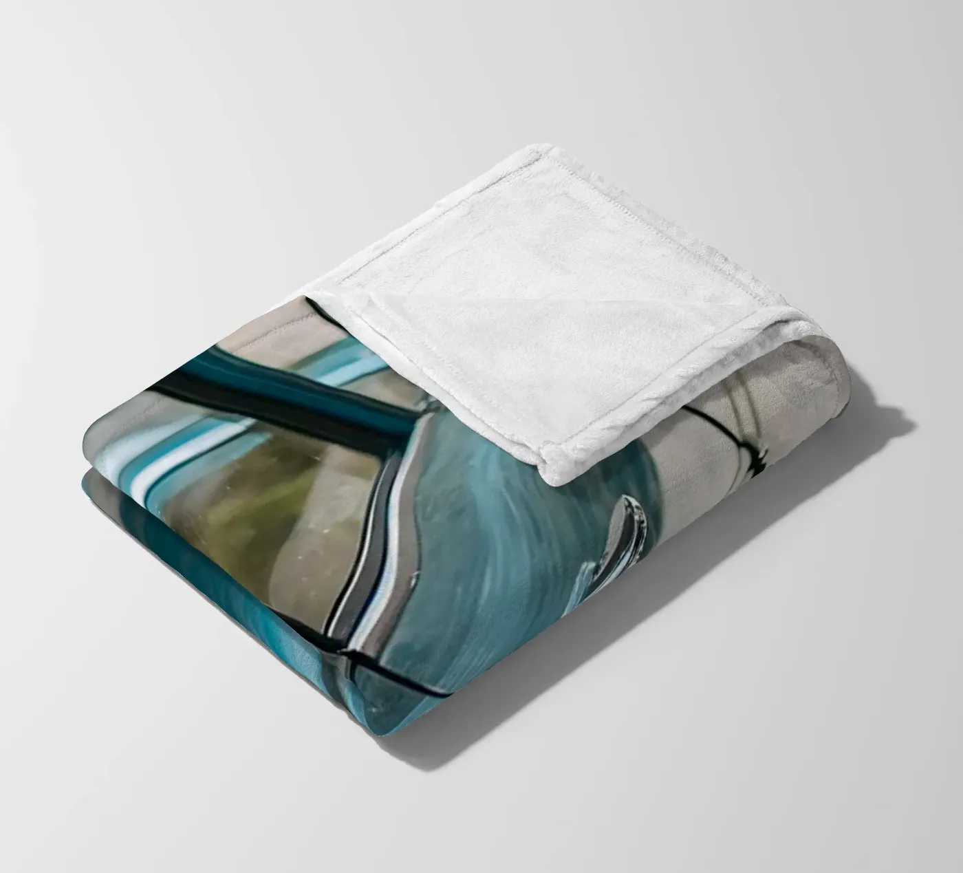 Blauer Oldtimer Fleecedecke von CAR EDITION