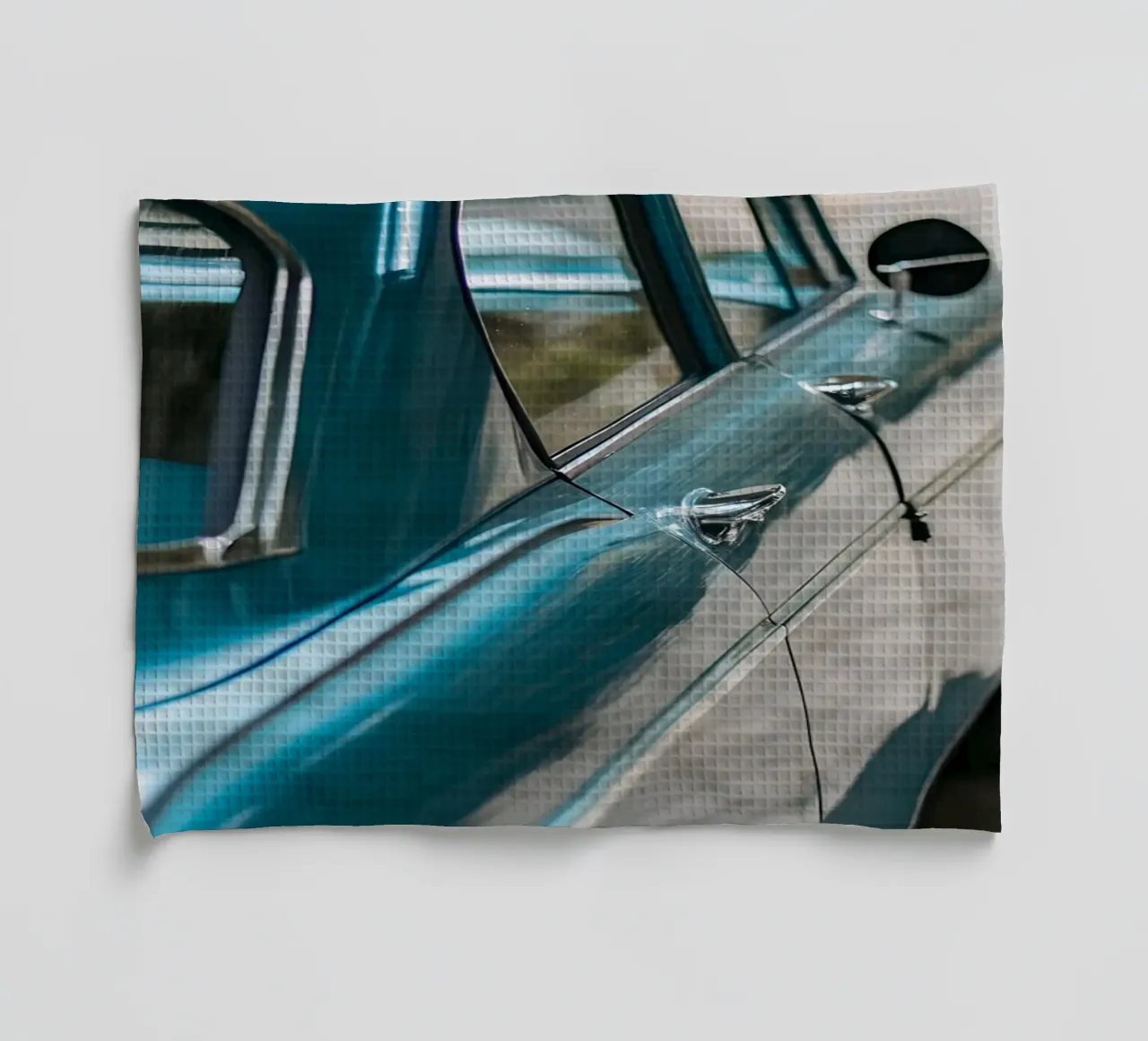 Blauer Oldtimer Geschirrtuch von CAR EDITION