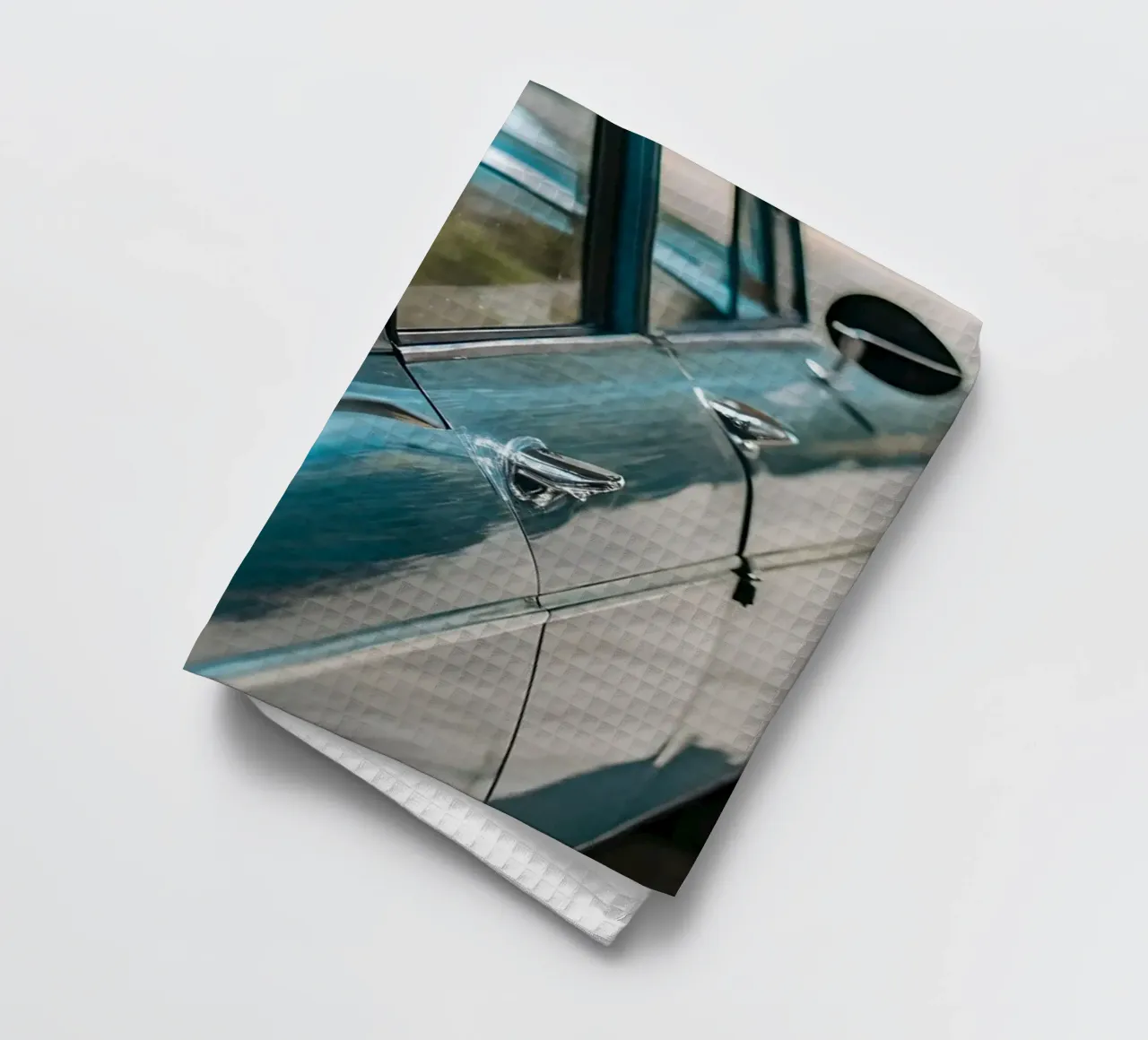 Blauer Oldtimer Geschirrtuch von CAR EDITION