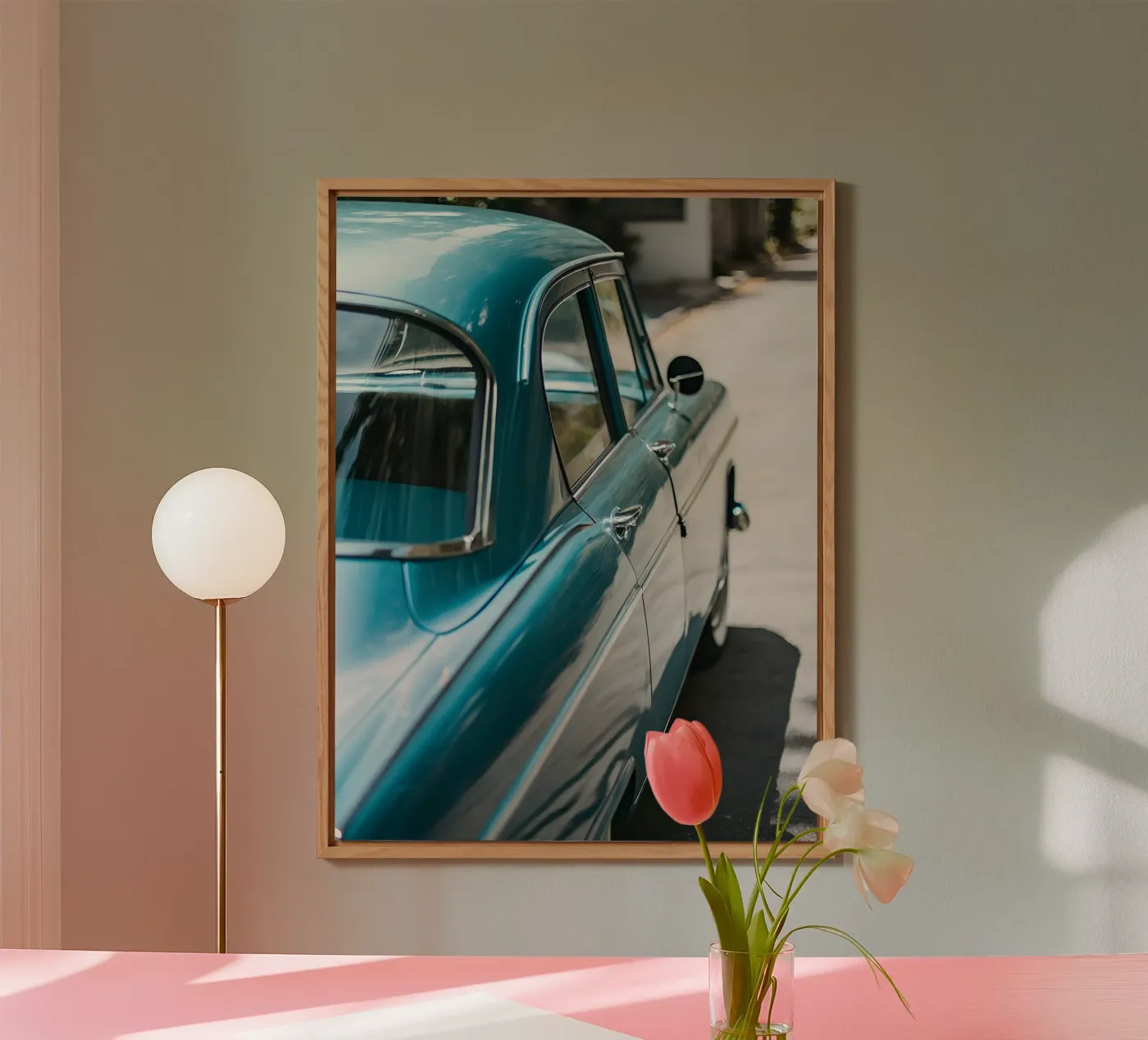 Blue Classic Car forex plate by CAR EDITION