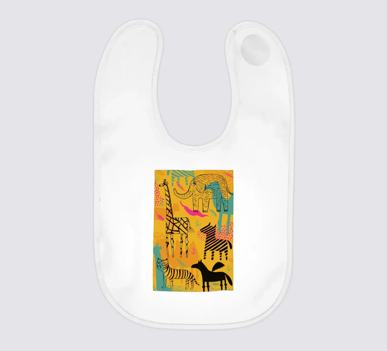 Sunshine Safari bavaglino da Little Flourishes