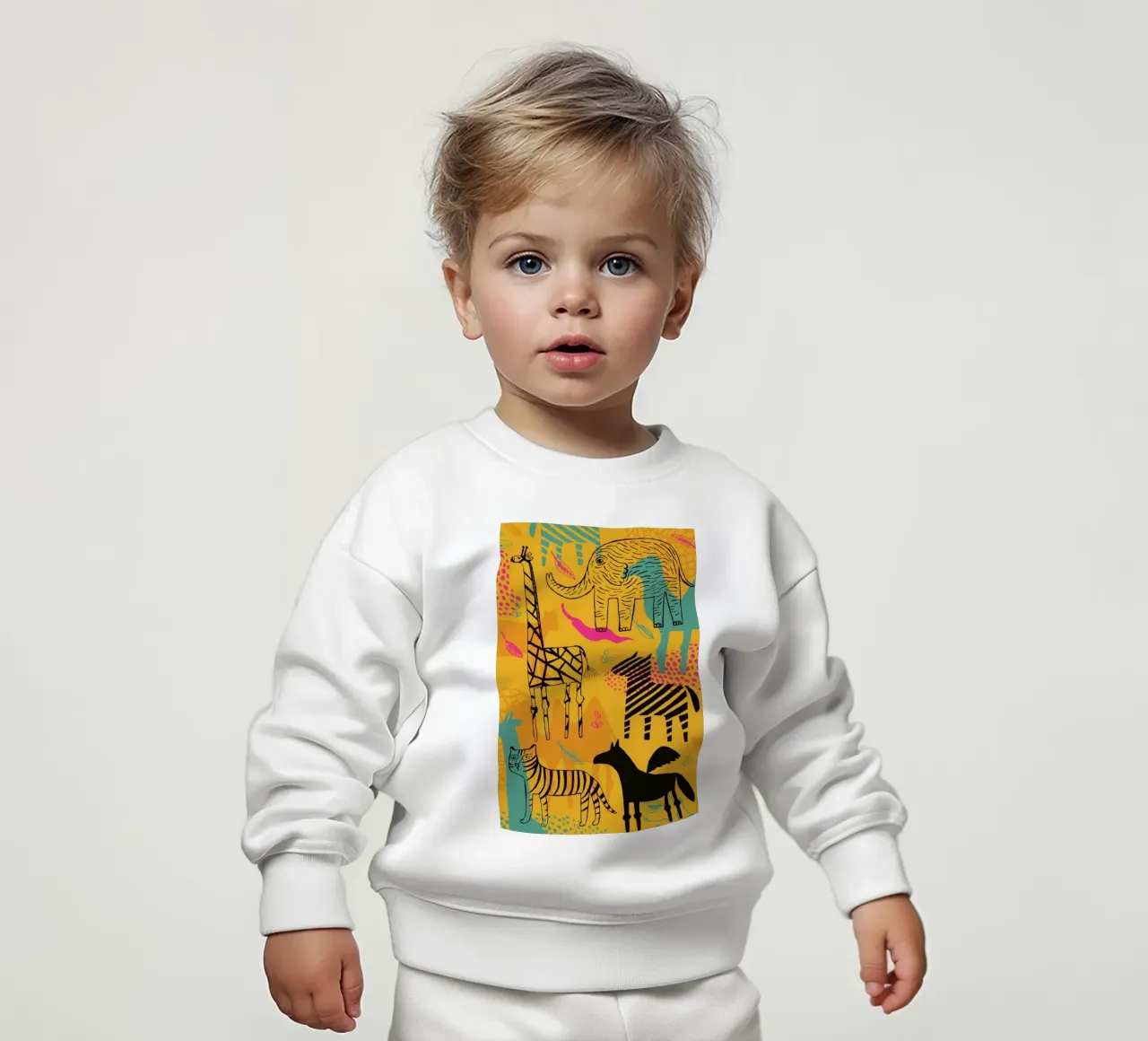 Sunshine Safari felpa neonato da Little Flourishes