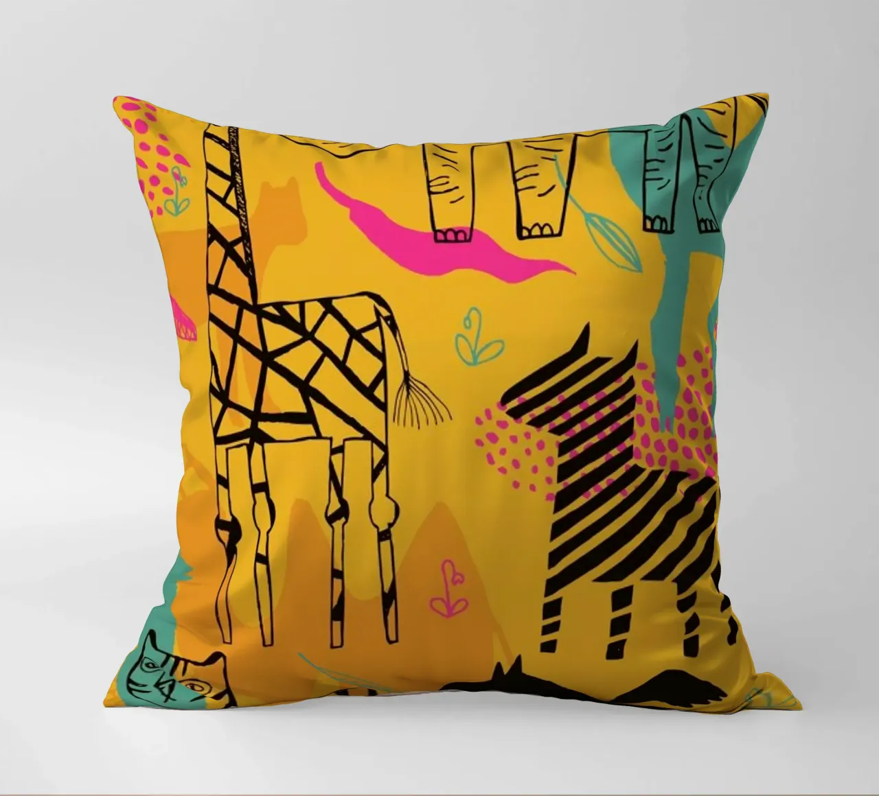 Sunshine Safari cuscino da Little Flourishes