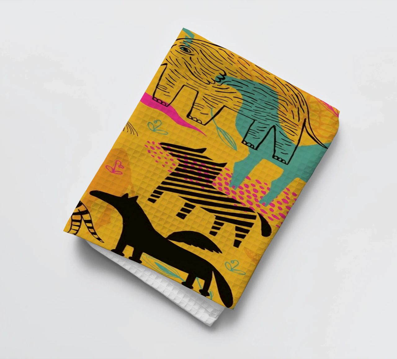 Sunshine Safari canovaccio da cucina da Little Flourishes
