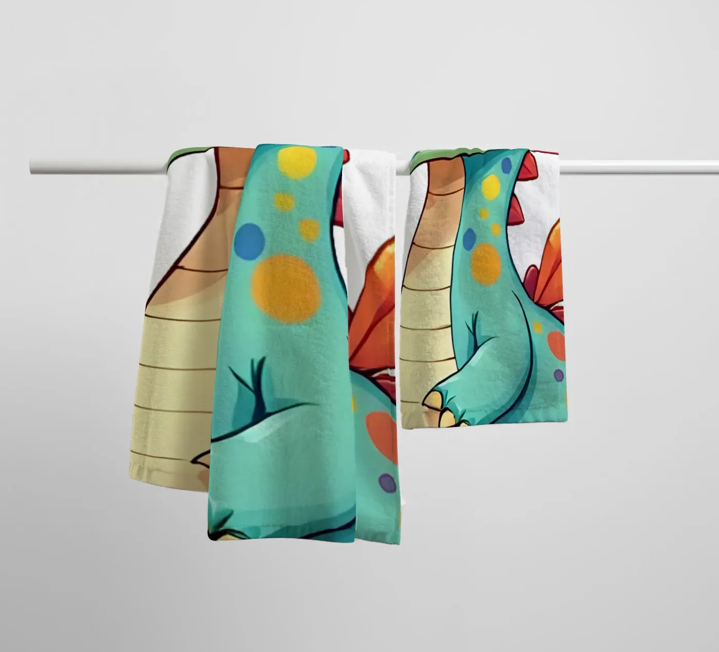 Dragon_2a towel by Tierisch bunt by LK