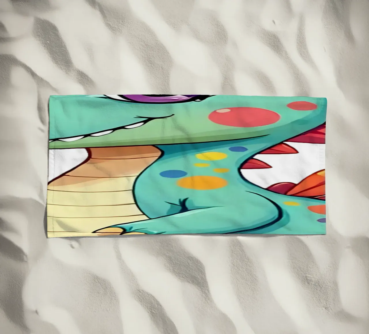 Draak_2a strandhanddoek van Tierisch bunt by LK