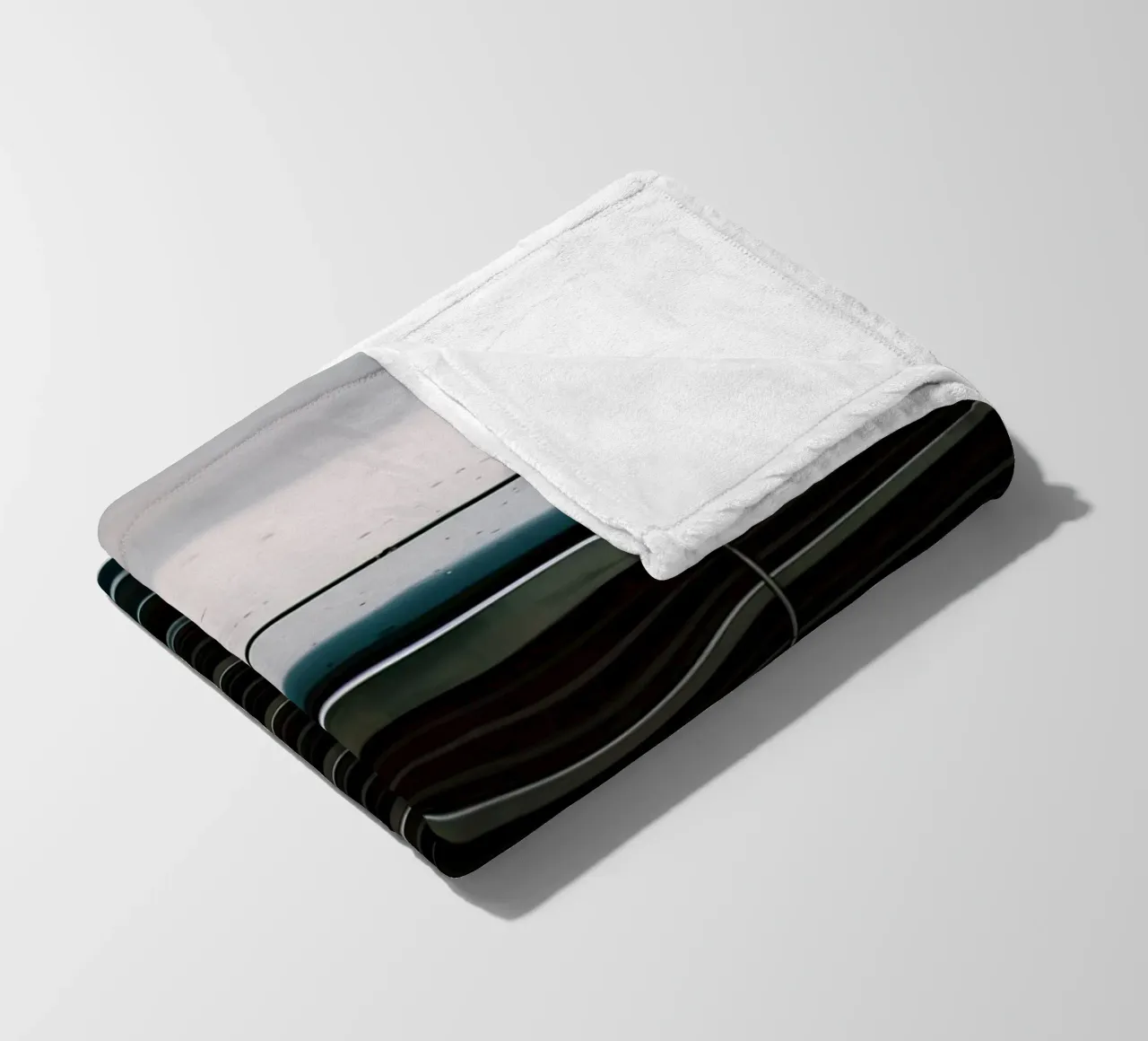 Schwarze Oldtimer-Front Fleecedecke von CAR EDITION