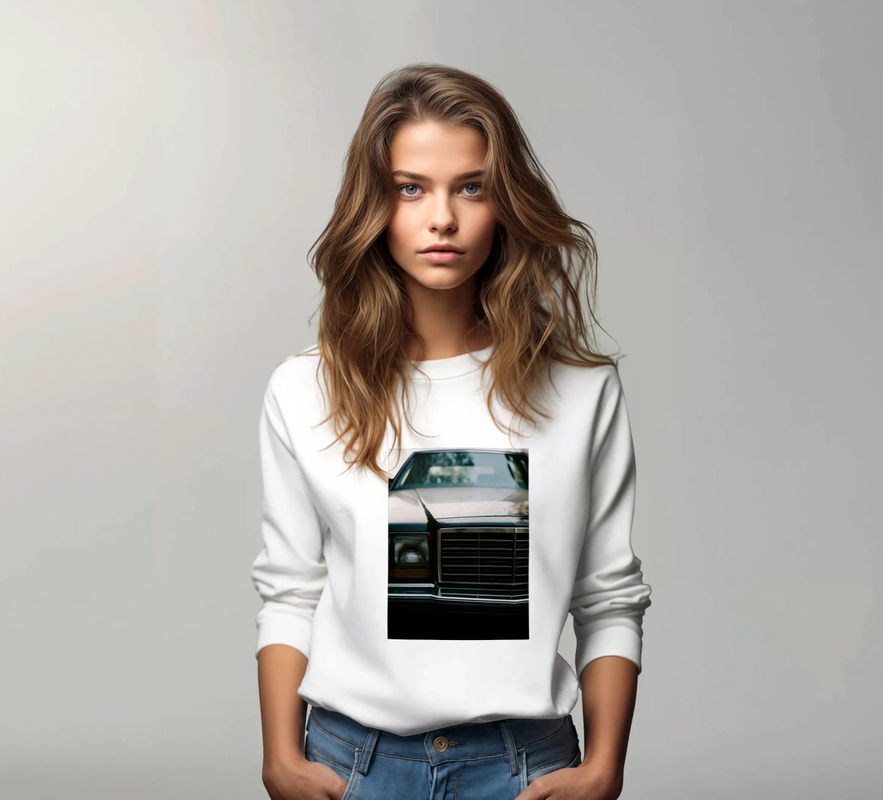 Frontale nero per auto d'epoca felpa da CAR EDITION