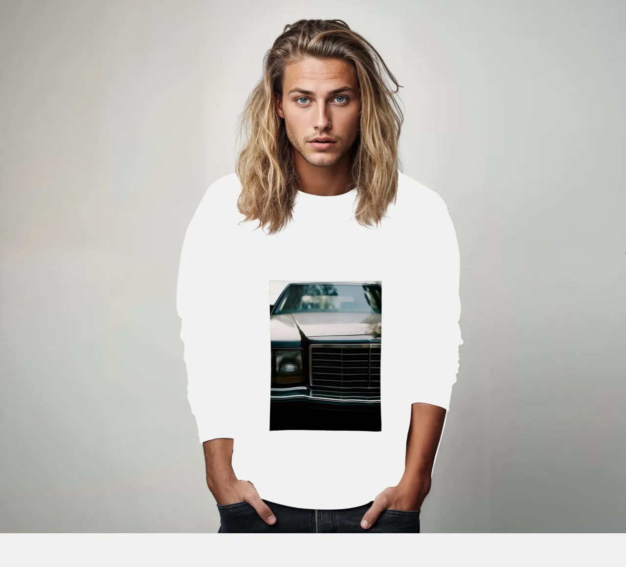 Frontale nero per auto d'epoca felpa da CAR EDITION