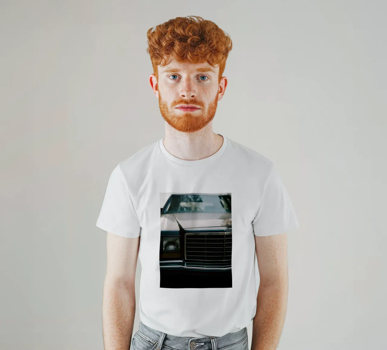 Frontale nero per auto d'epoca t-shirt da CAR EDITION