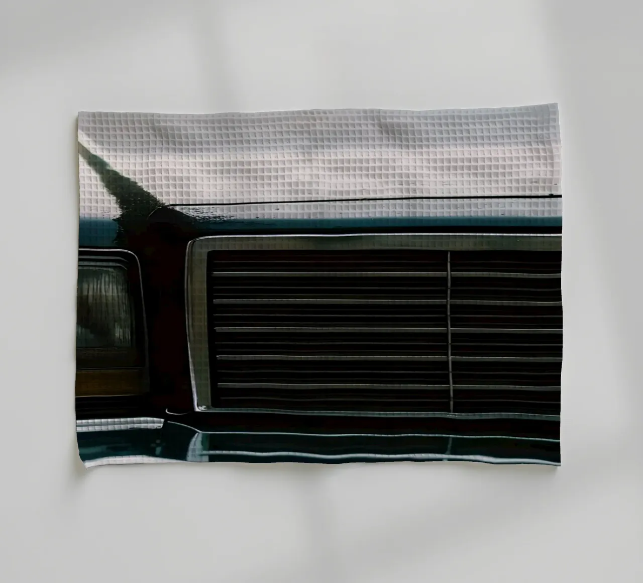 Schwarze Oldtimer-Front Geschirrtuch von CAR EDITION