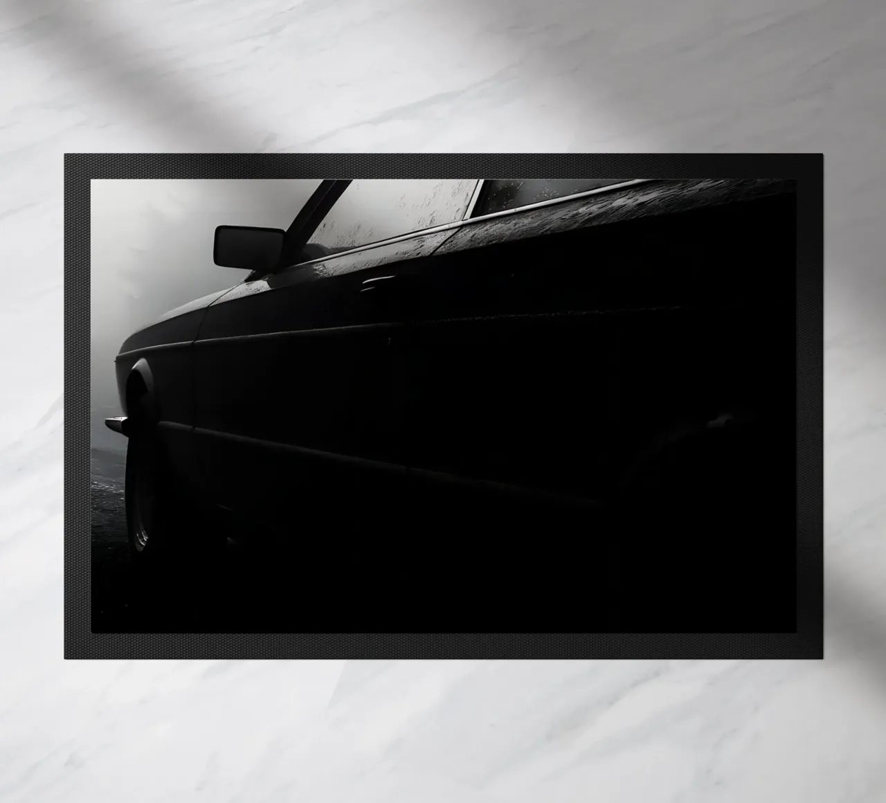 Monochrome Oldtimer Fußmatte von CAR EDITION