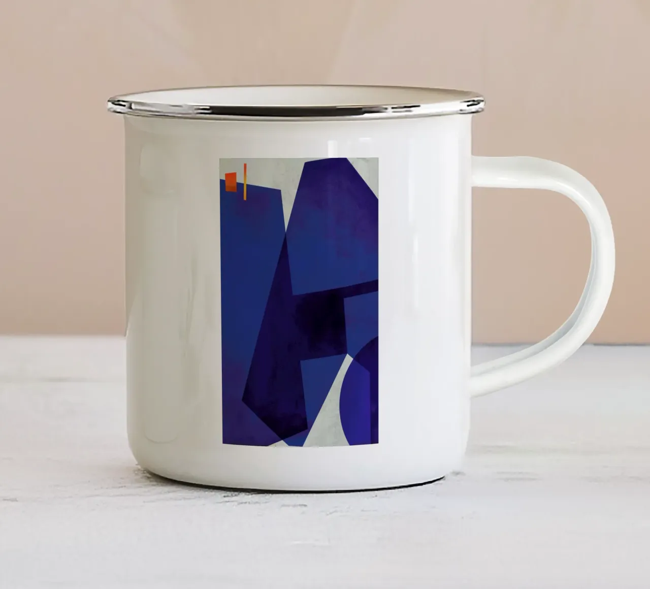 When In Blue 1 taza de esmalte de LeDieg