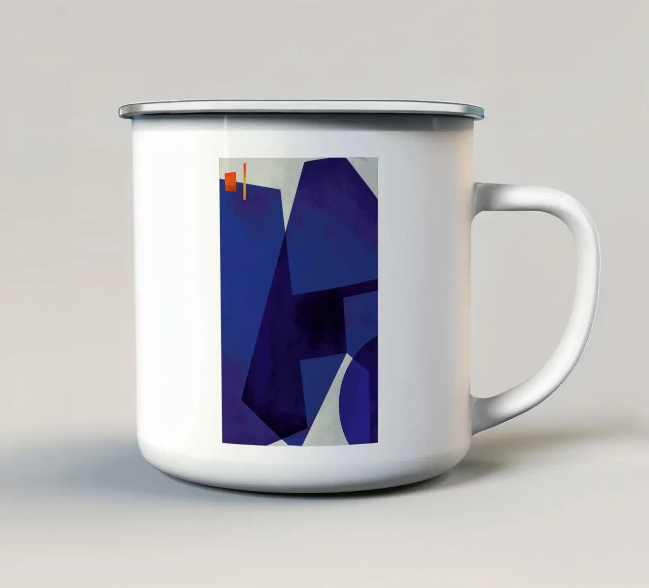 When In Blue 1 taza de esmalte de LeDieg