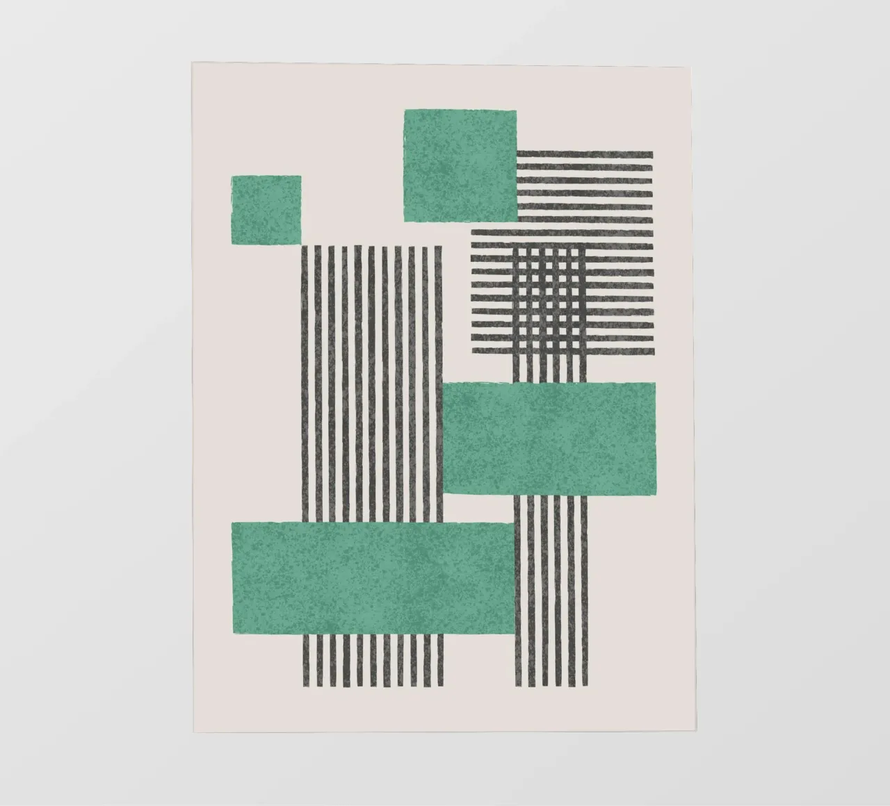 Composizione a righe e quadrati - Astratto telo in pvc da MoonlightPrint