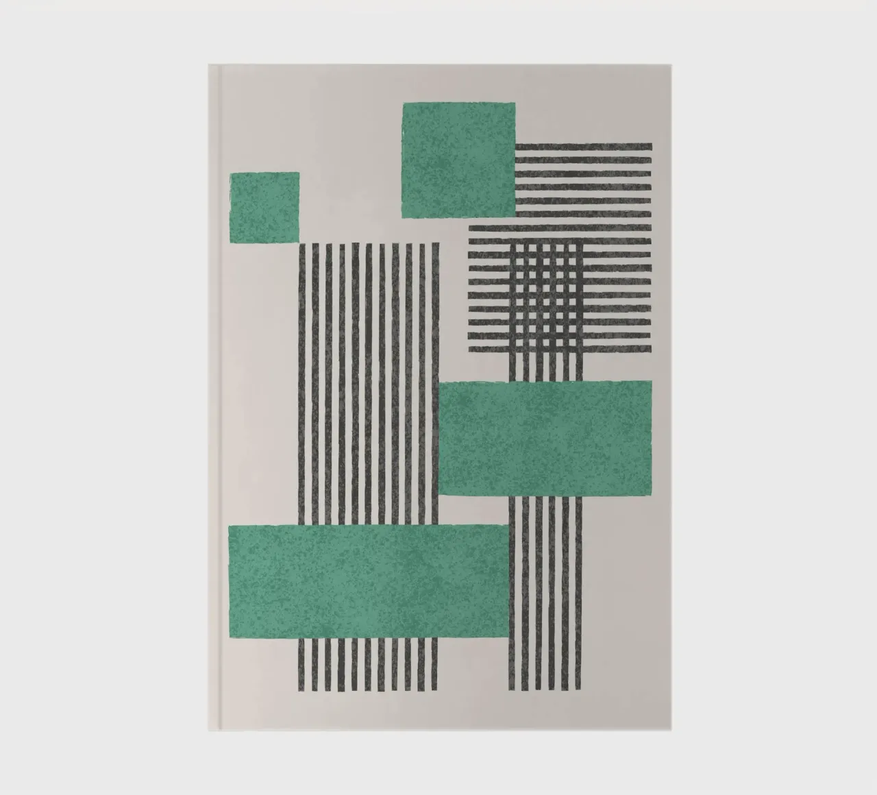 Composizione a righe e quadrati - Astratto diario da MoonlightPrint