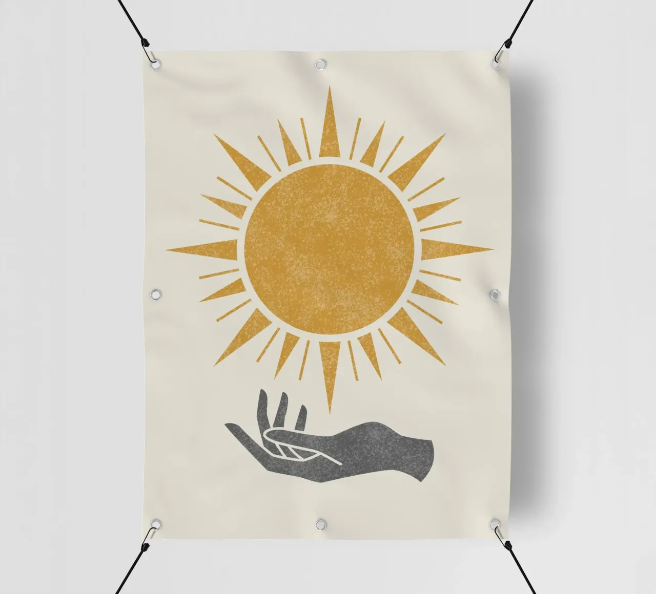 Mano Sunburst telo in pvc da MoonlightPrint