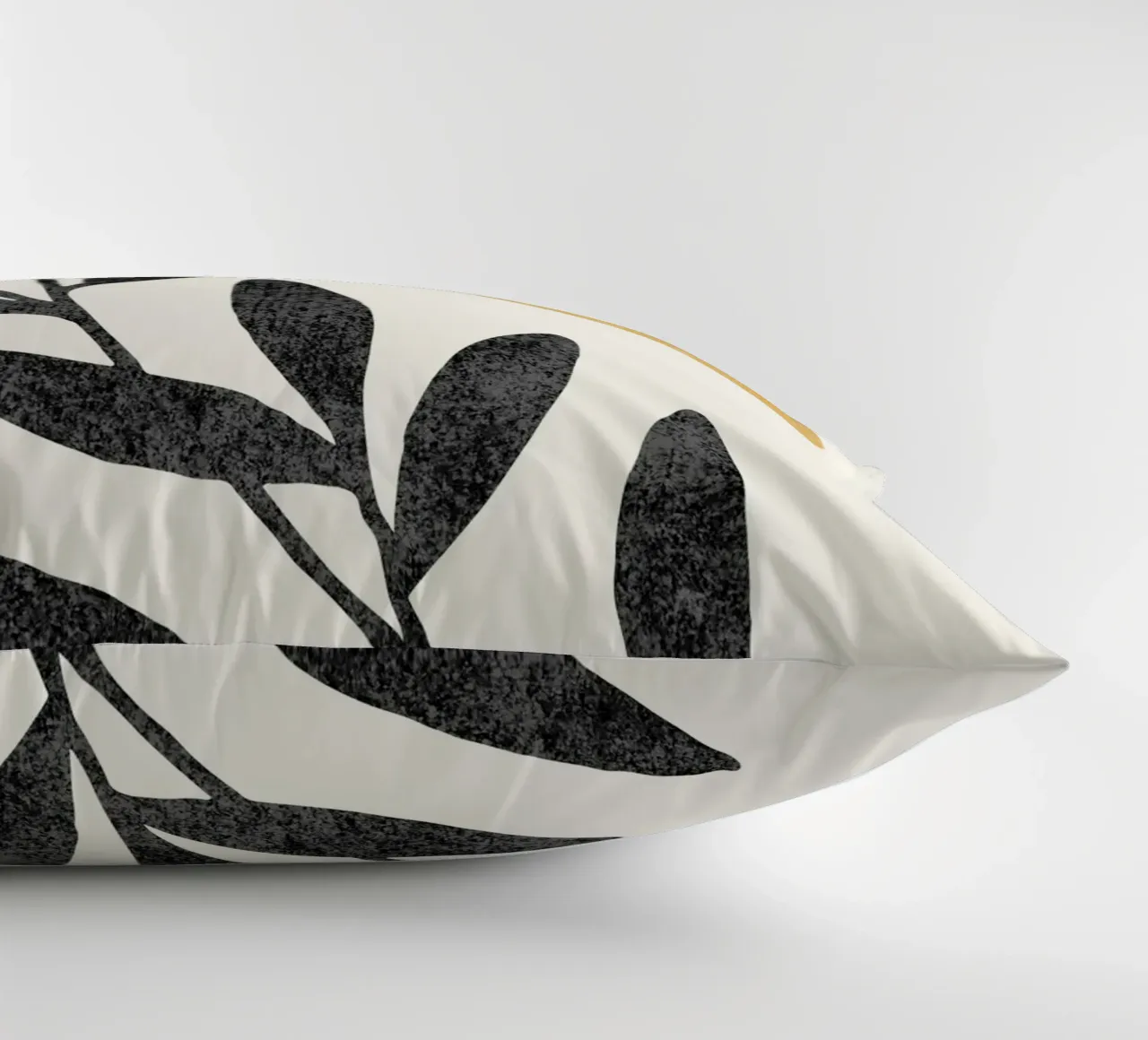 Leaf Sun 1 - Oro nero cuscino da MoonlightPrint