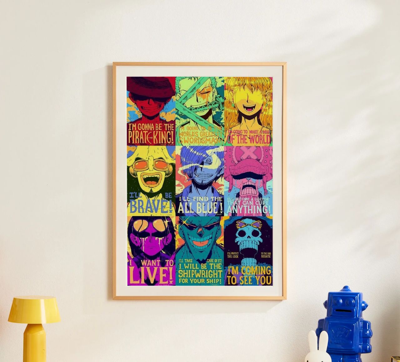 luffy mit nakamas traum Poster von Edwin studio