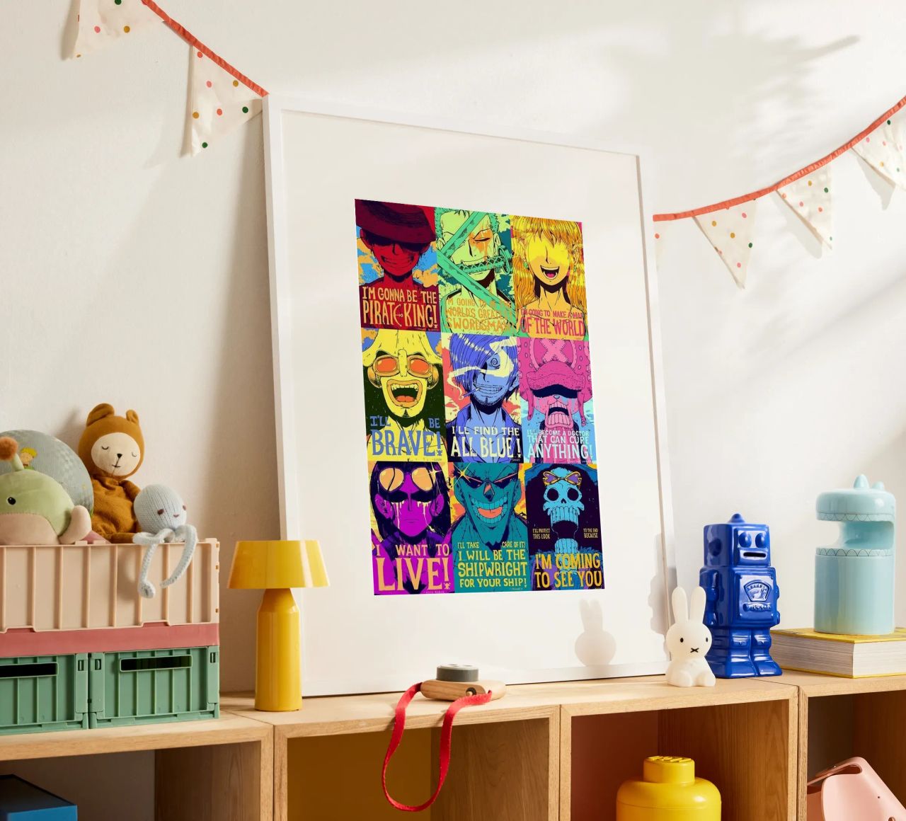 luffy mit nakamas traum Poster von Edwin studio