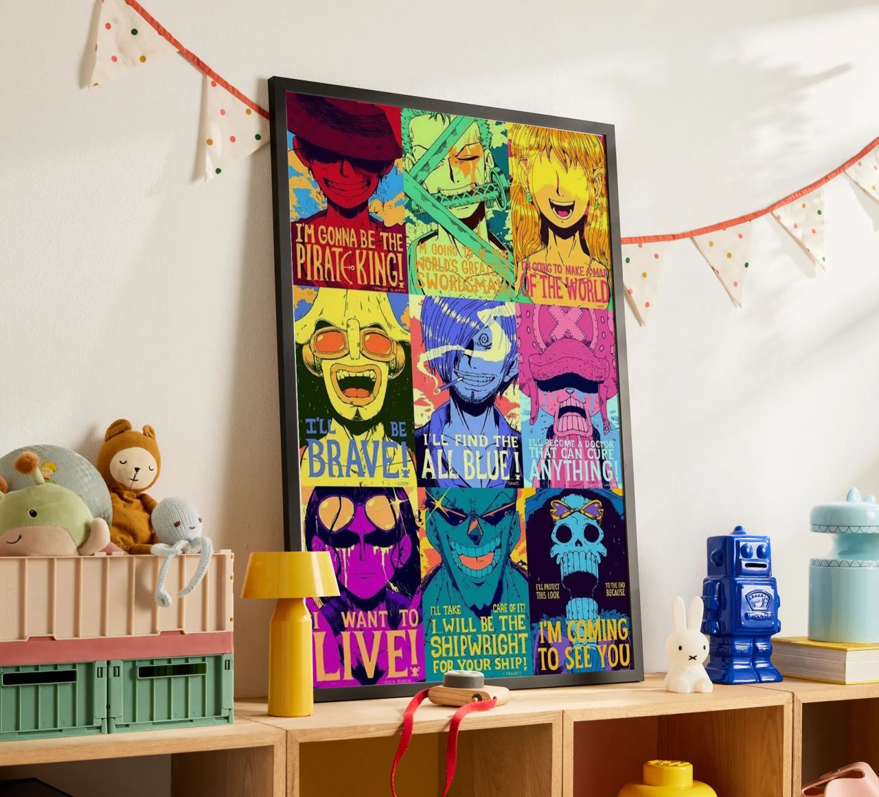 luffy mit nakamas traum Poster von Edwin studio
