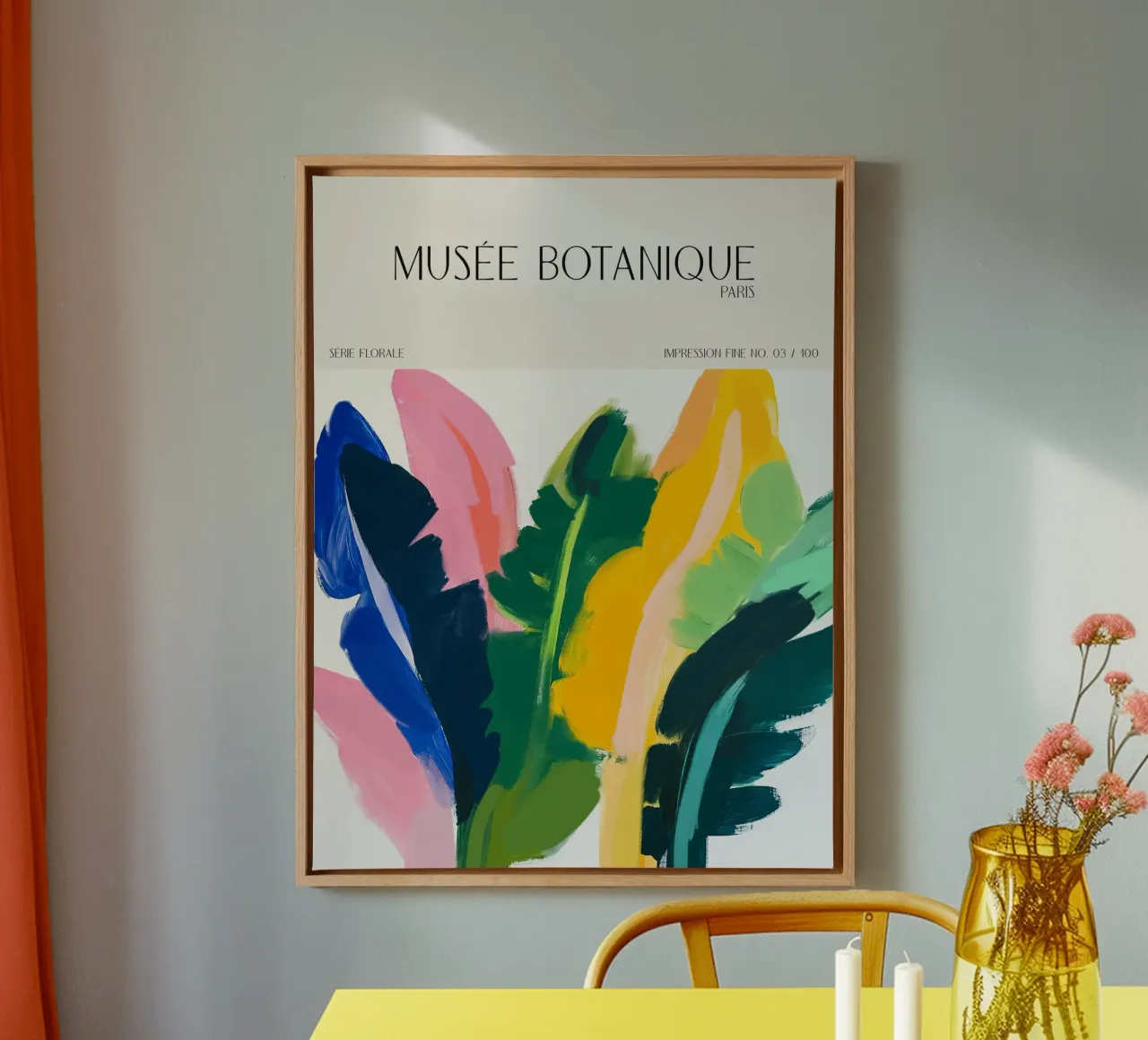 Musée Botanique No 20 canvas with Floater frame by treechild