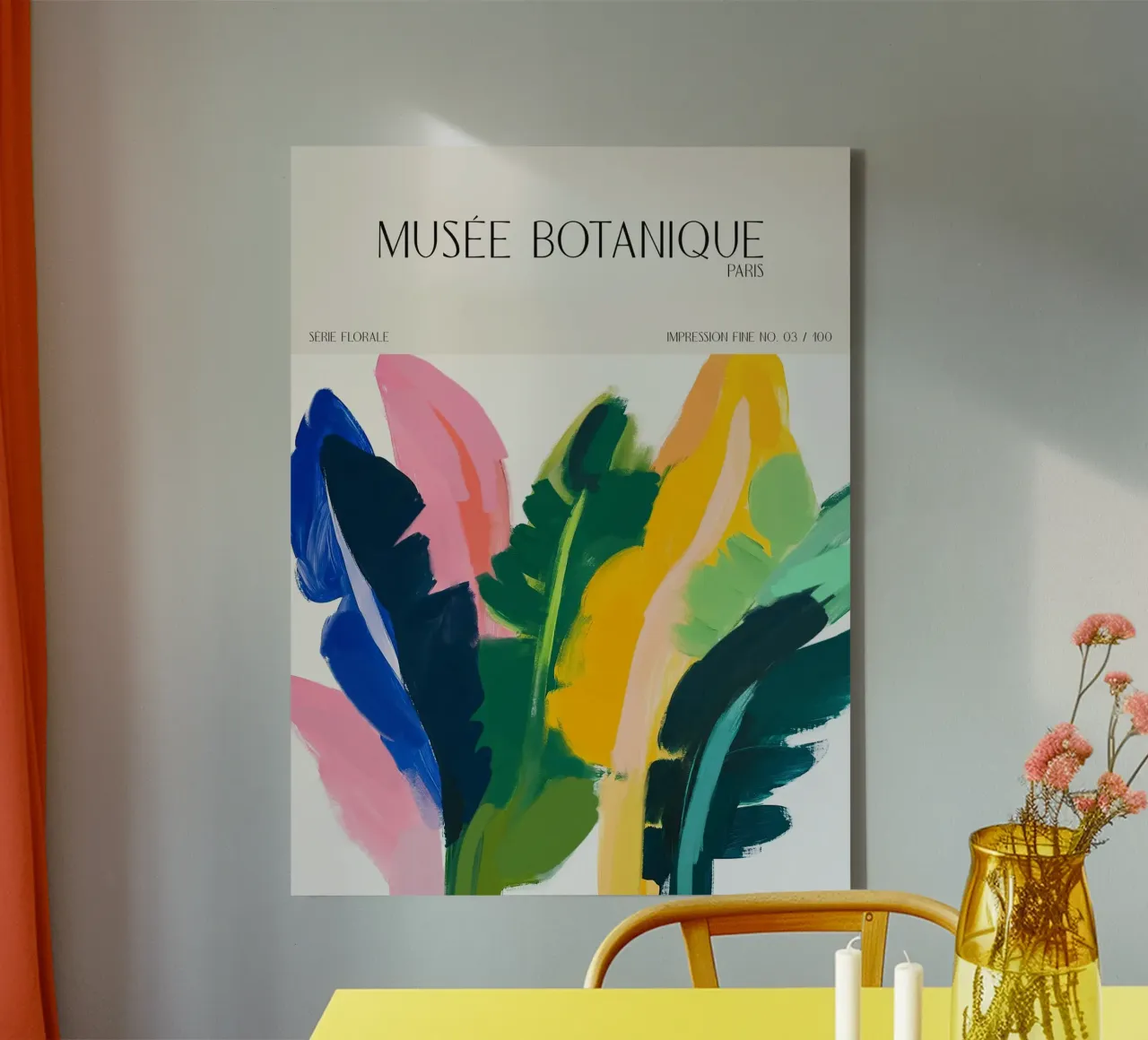 Musée Botanique No 20 canvas with Floater frame by treechild