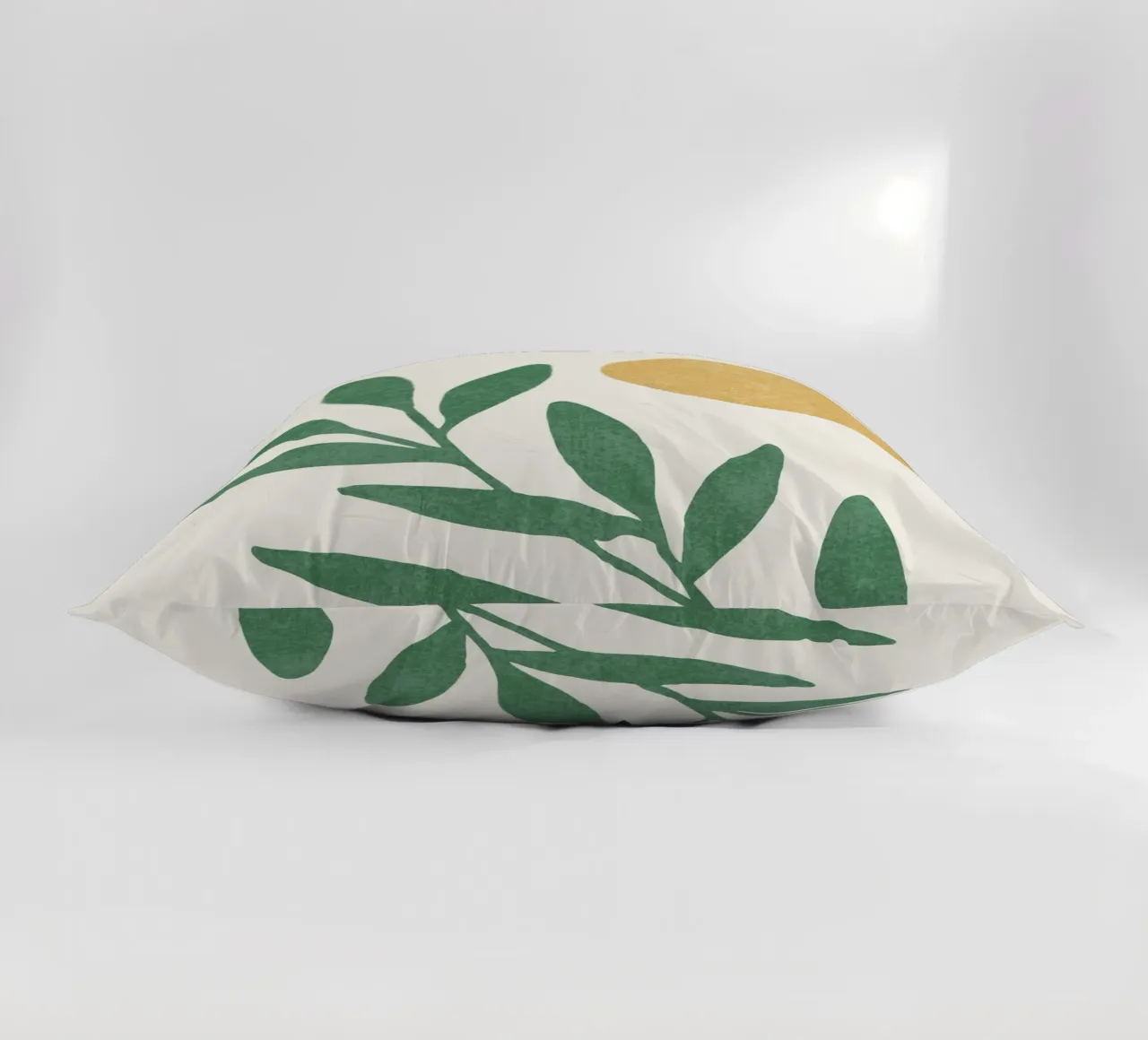 Sole a foglia - Oro verde cuscino da MoonlightPrint