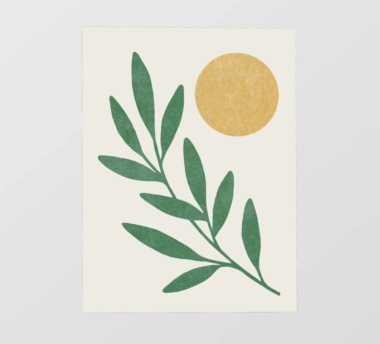 Sole a foglia - Oro verde telo in pvc da MoonlightPrint