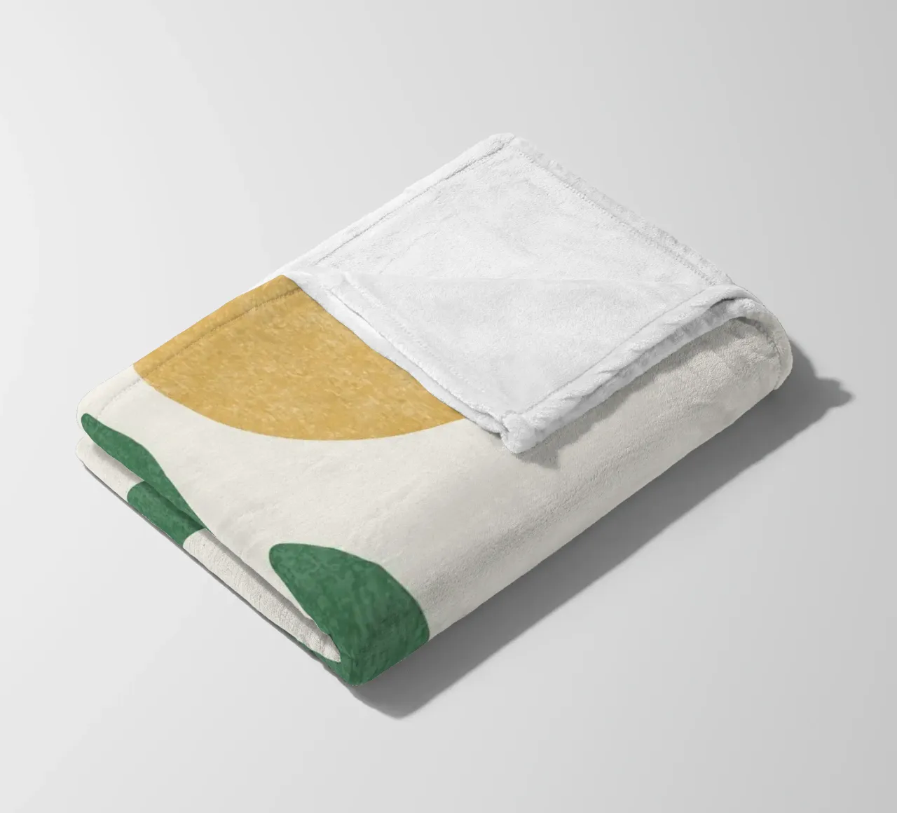 Sole a foglia - Oro verde coperta in pile da MoonlightPrint