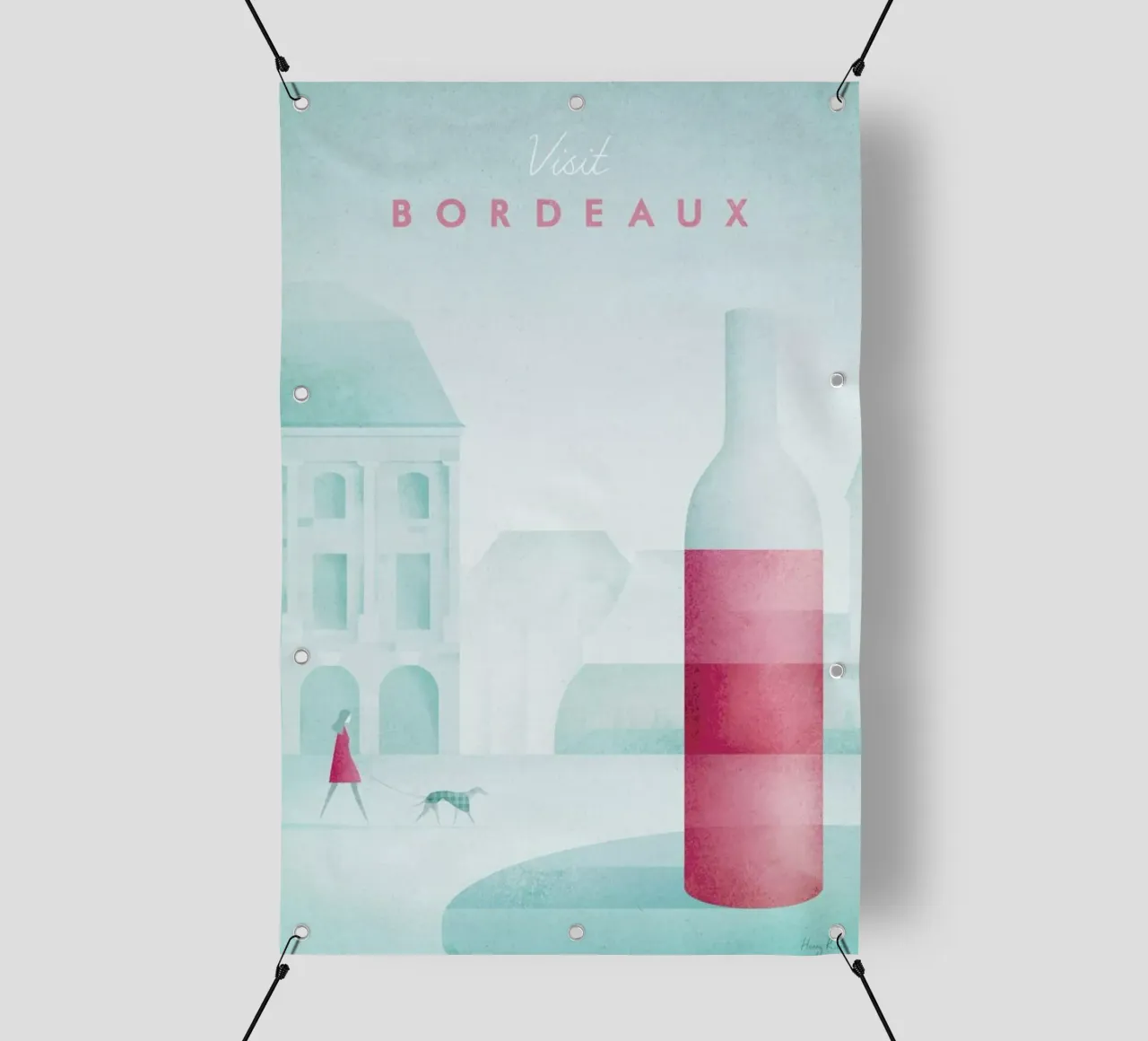 Bordeaux telo in pvc da Henry Rivers