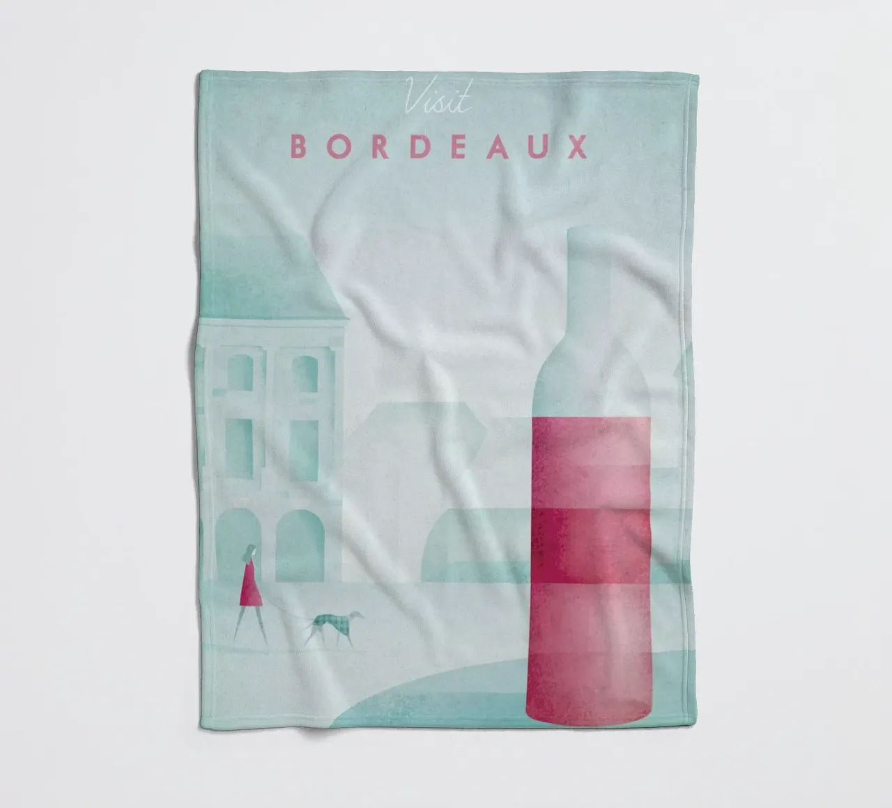 Bordeaux coperta in pile da Henry Rivers