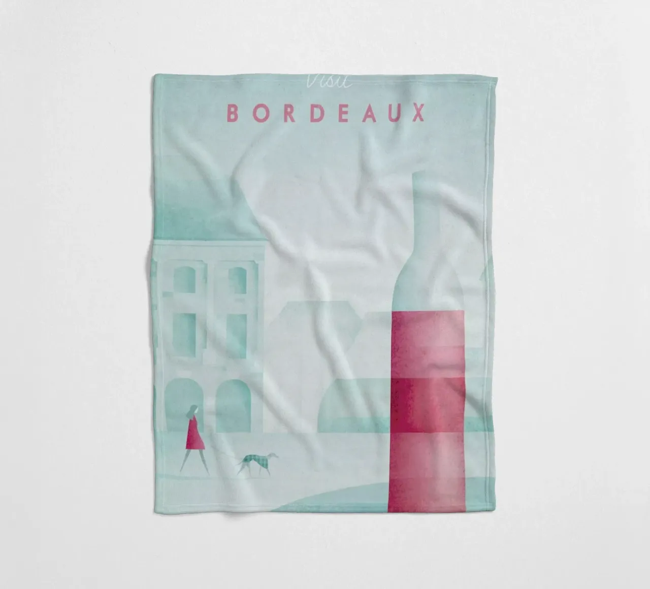 Bordeaux coperta in pile da Henry Rivers