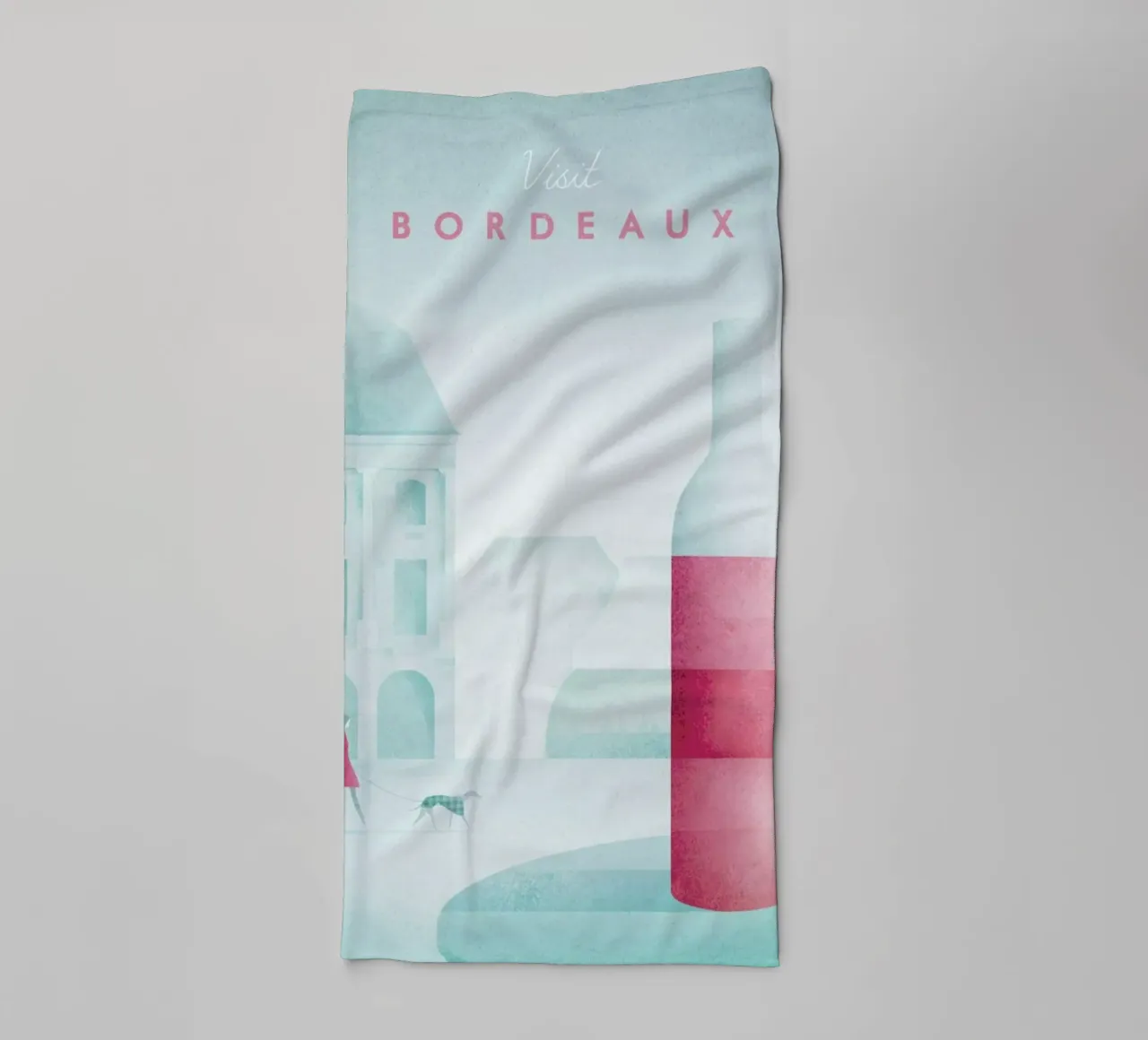 Bordeaux asciugamano da bagno da Henry Rivers
