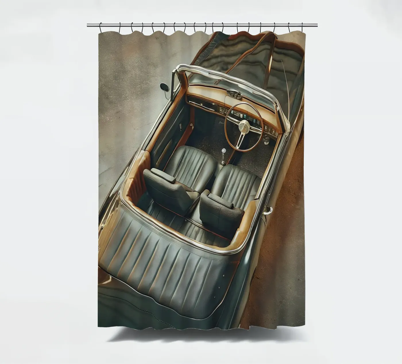 Antike Oldtimer Duschvorhang von CAR EDITION