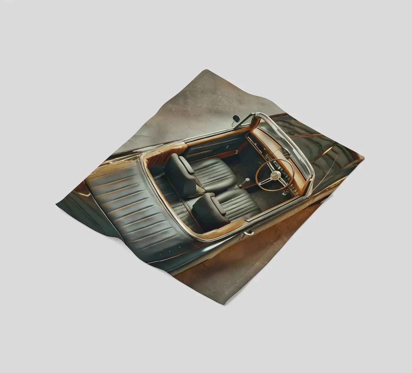 Antike Oldtimer Fleecedecke von CAR EDITION