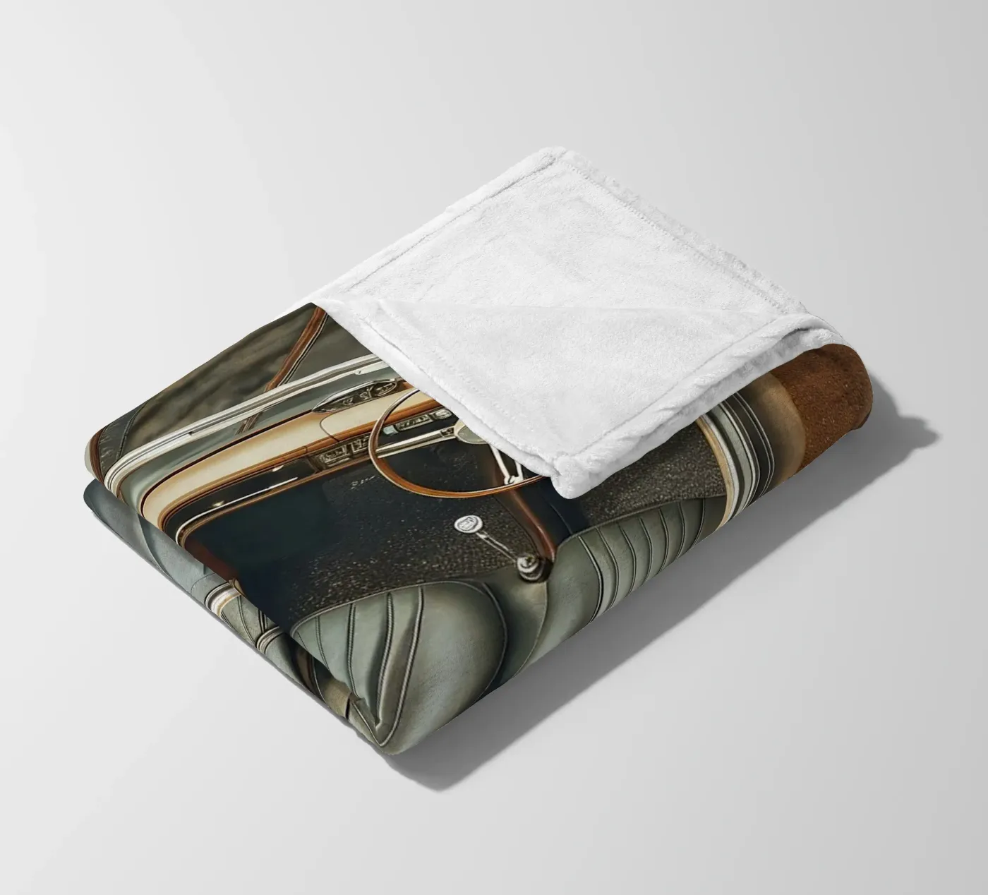 Antike Oldtimer Fleecedecke von CAR EDITION