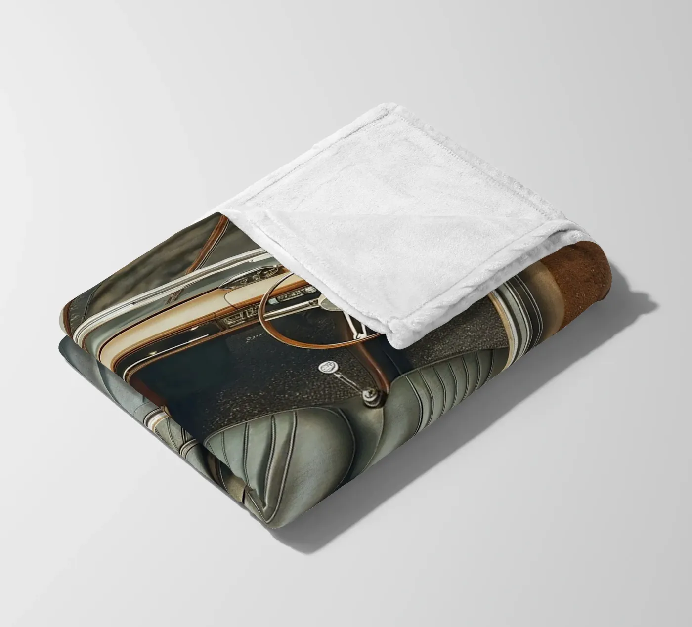 Antike Oldtimer Fleecedecke von CAR EDITION