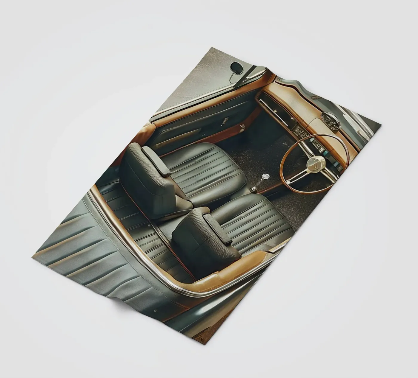 Antike Oldtimer Fleecedecke von CAR EDITION