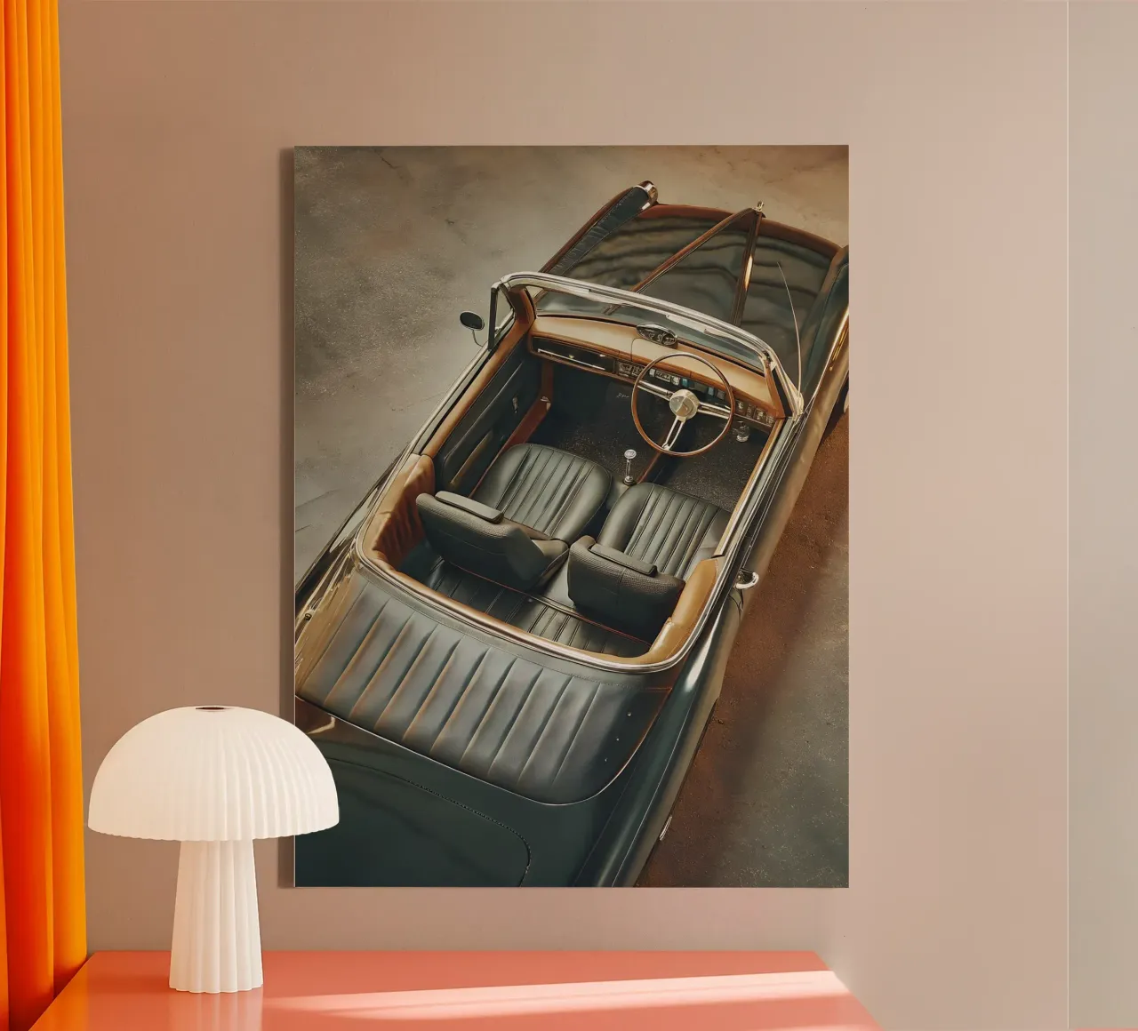 Auto d'epoca tela con Cornice a cassetta da CAR EDITION