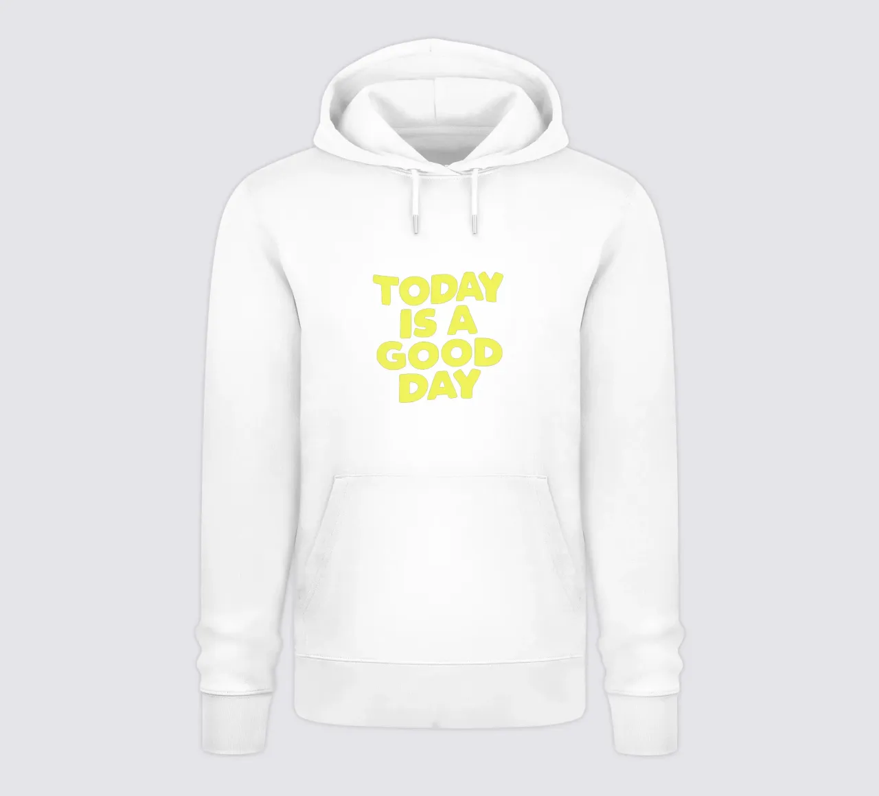 Today is a Good Day Cheerful Uplifting Joyful Typografie sudadera con capucha de THE MOTIVATED TYPE