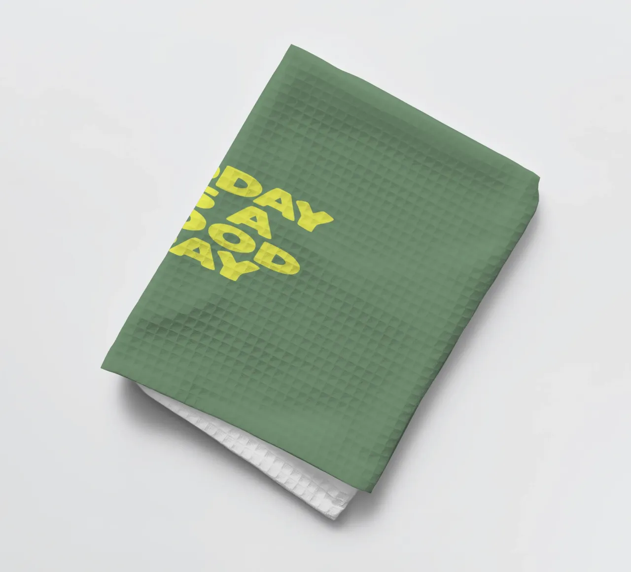 Today is a Good Day Cheerful Uplifting Joyful Typografie torchon de THE MOTIVATED TYPE