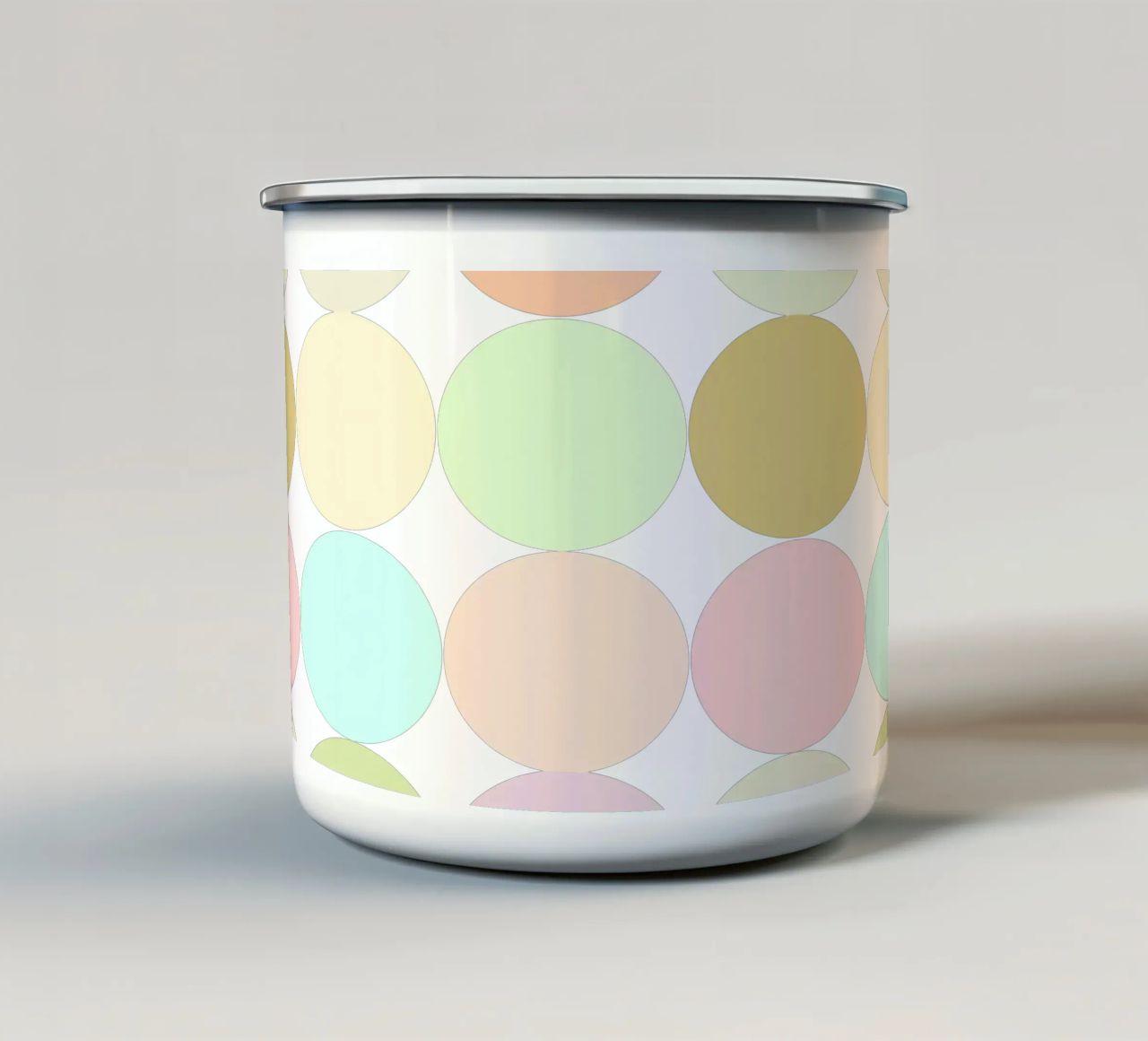 Puntini colorati tazza in smalto da LaylaOzPatterns
