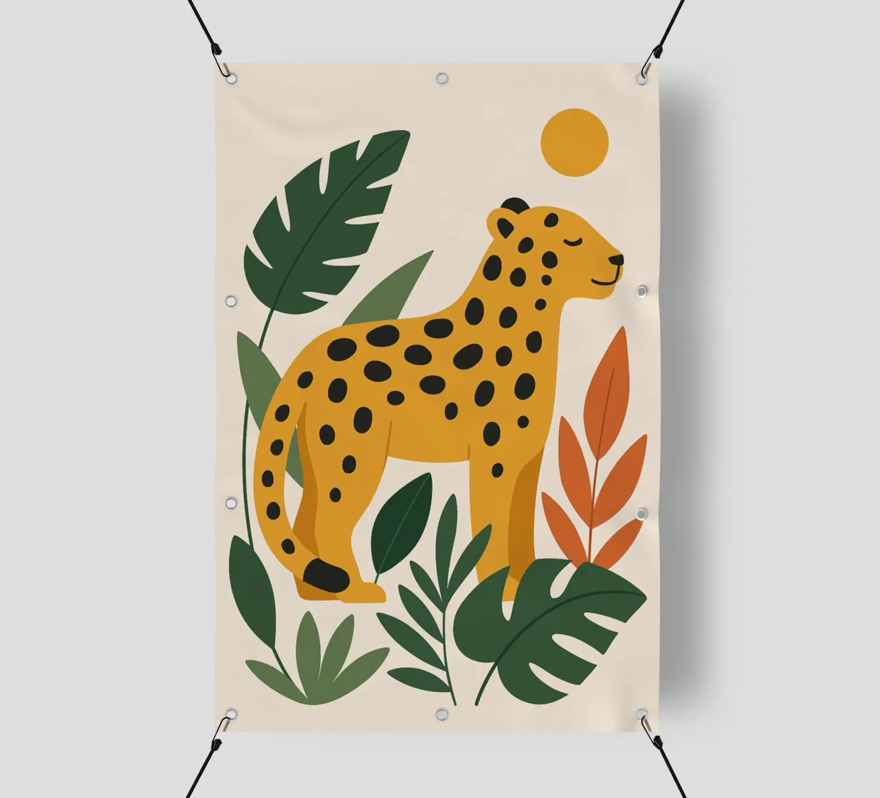 Jaguar im Dschungel PVC Plane von Studio M