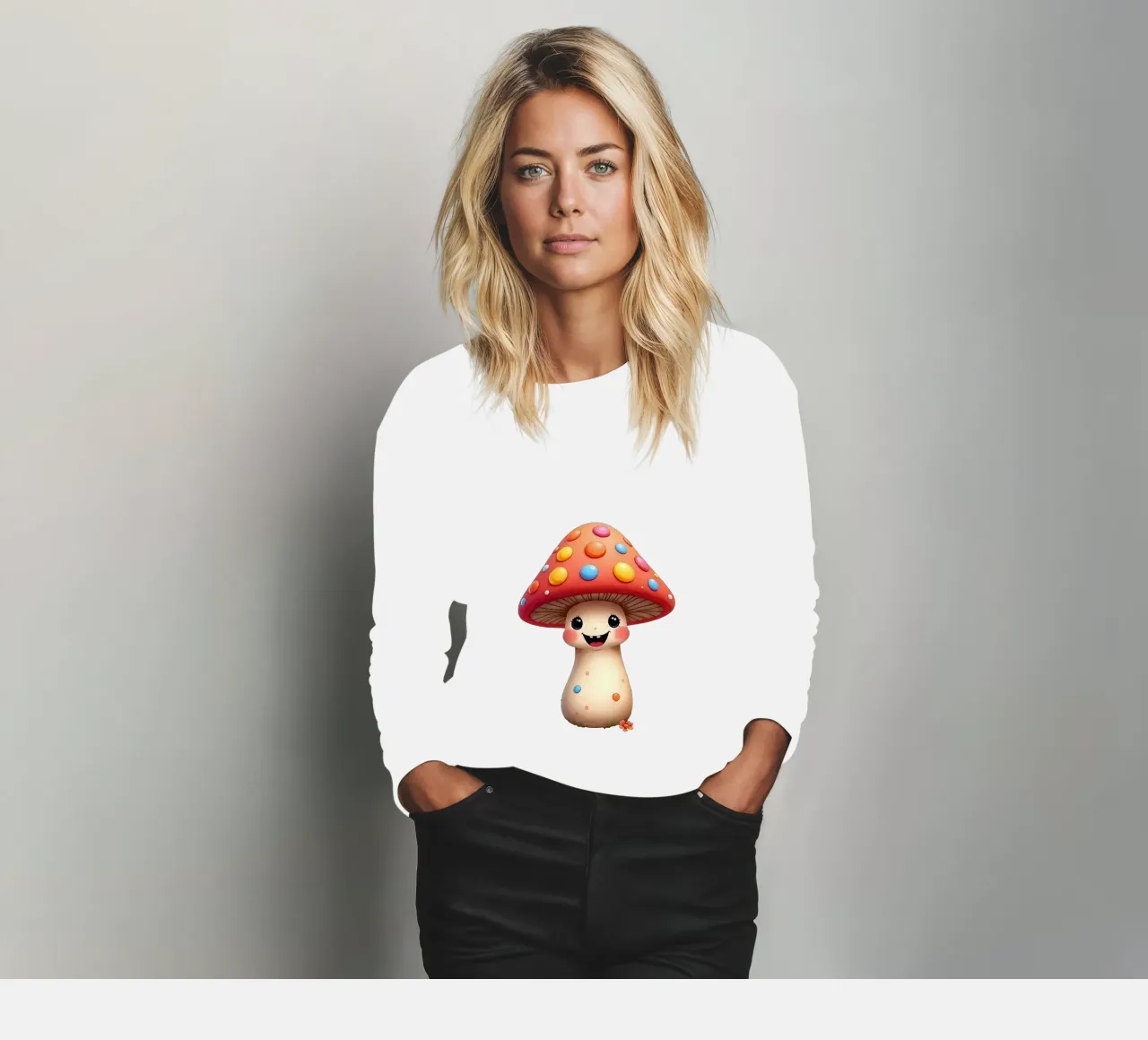 Mushroom_2a sweatshirt by Tierisch bunt by LK