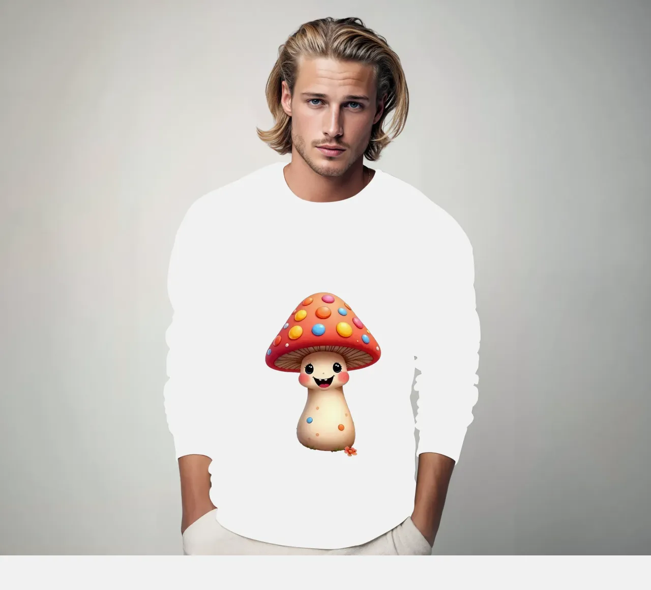 Mushroom_2a sweatshirt by Tierisch bunt by LK