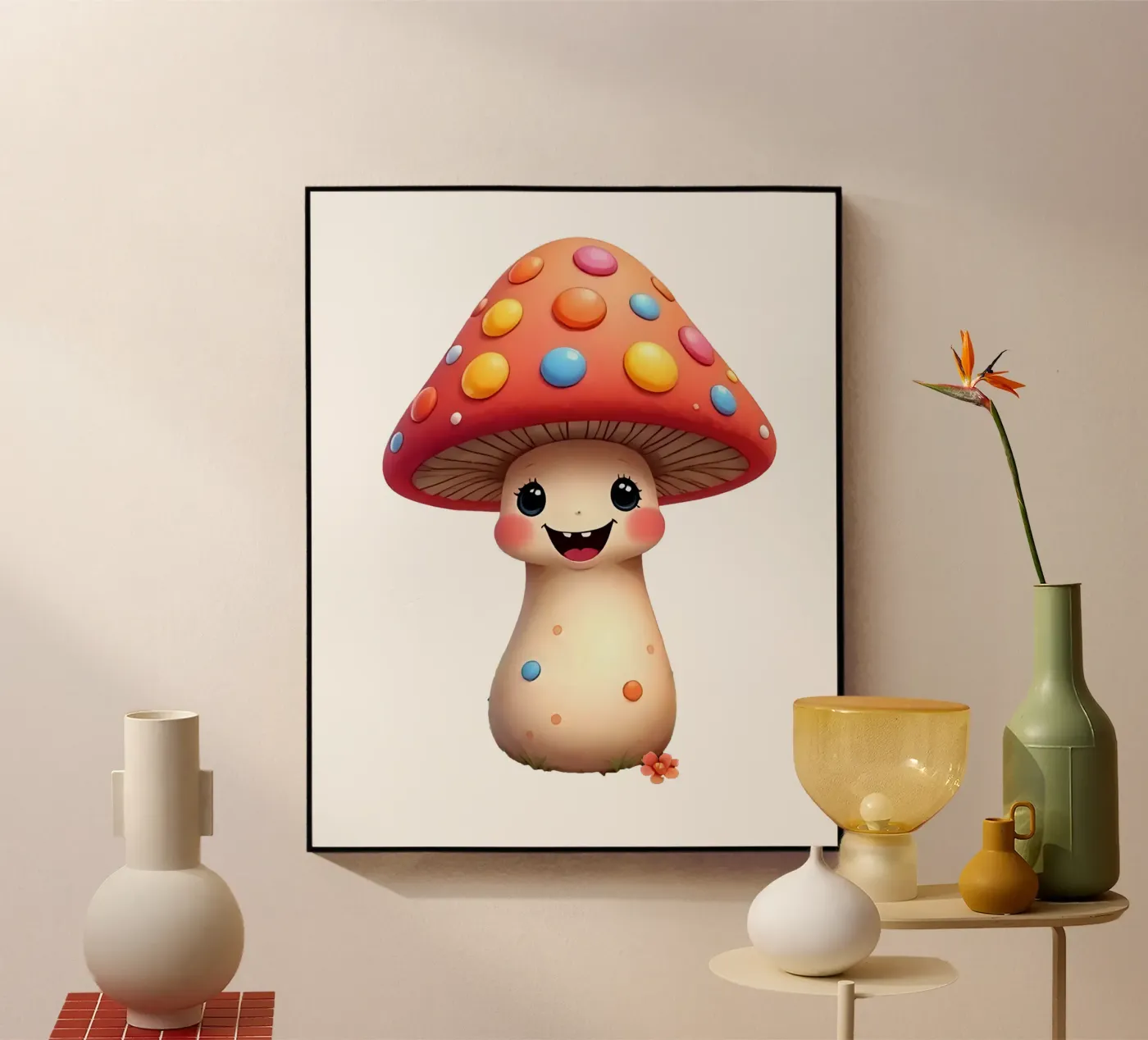 Mushroom_2a acrylic glass by Tierisch bunt by LK