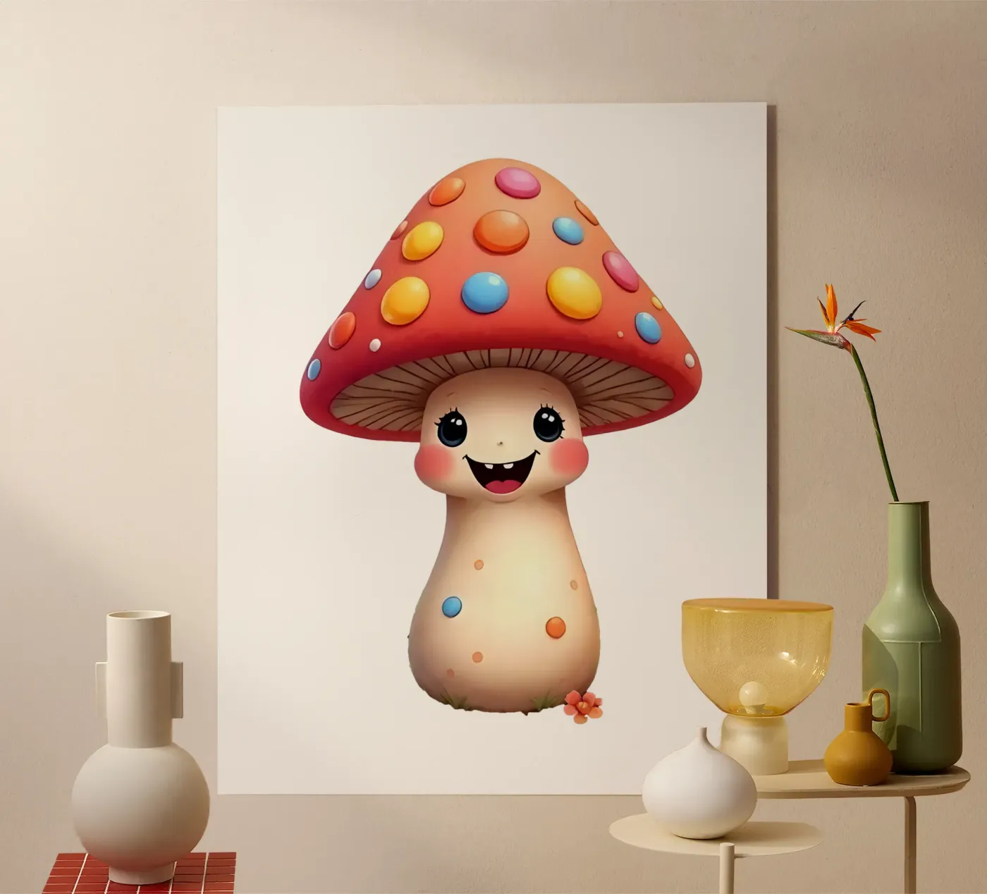 Mushroom_2a acrylic glass by Tierisch bunt by LK