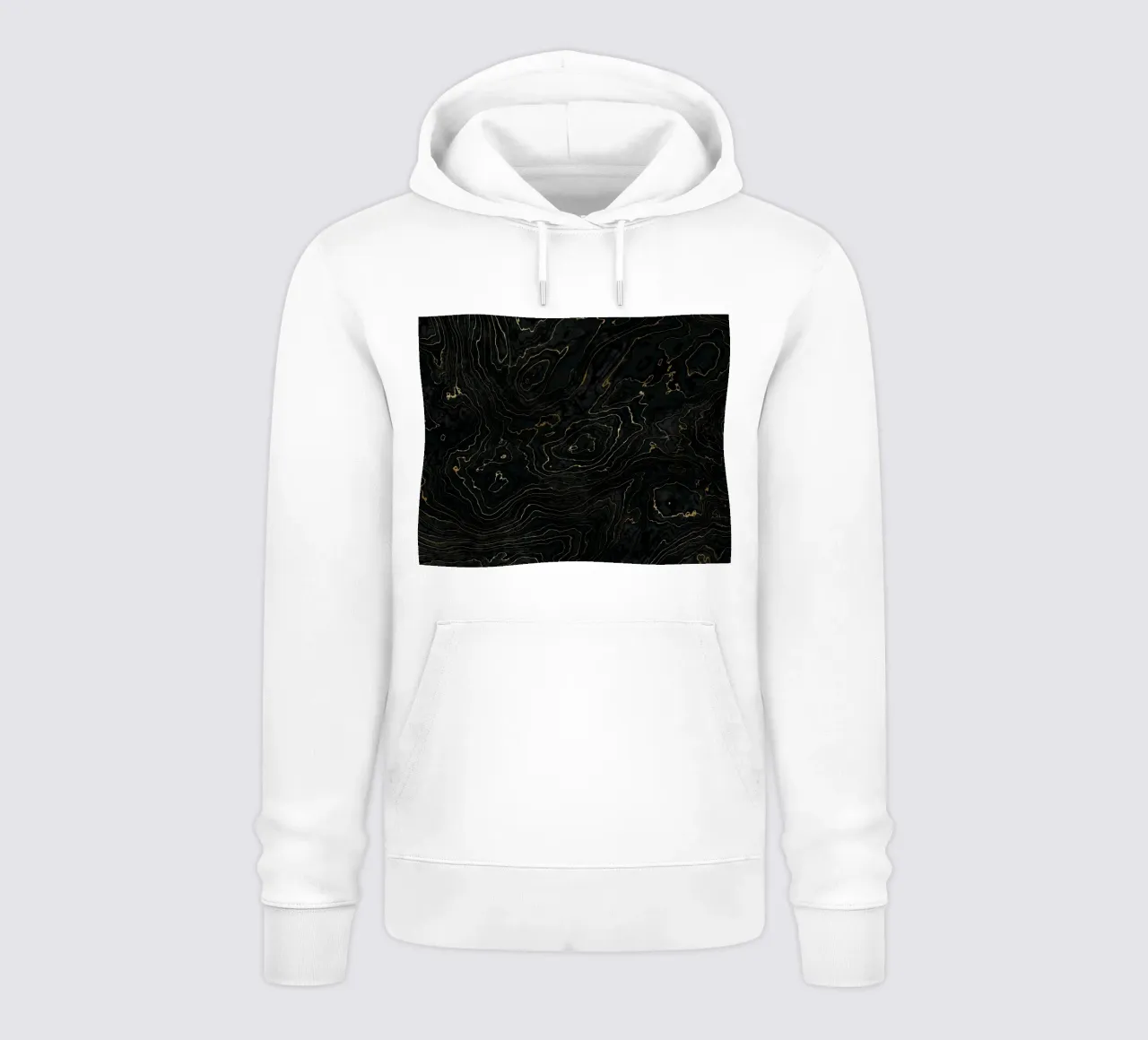 Portoro Texture marmo nero e oro I felpa con cappuccio da amini54